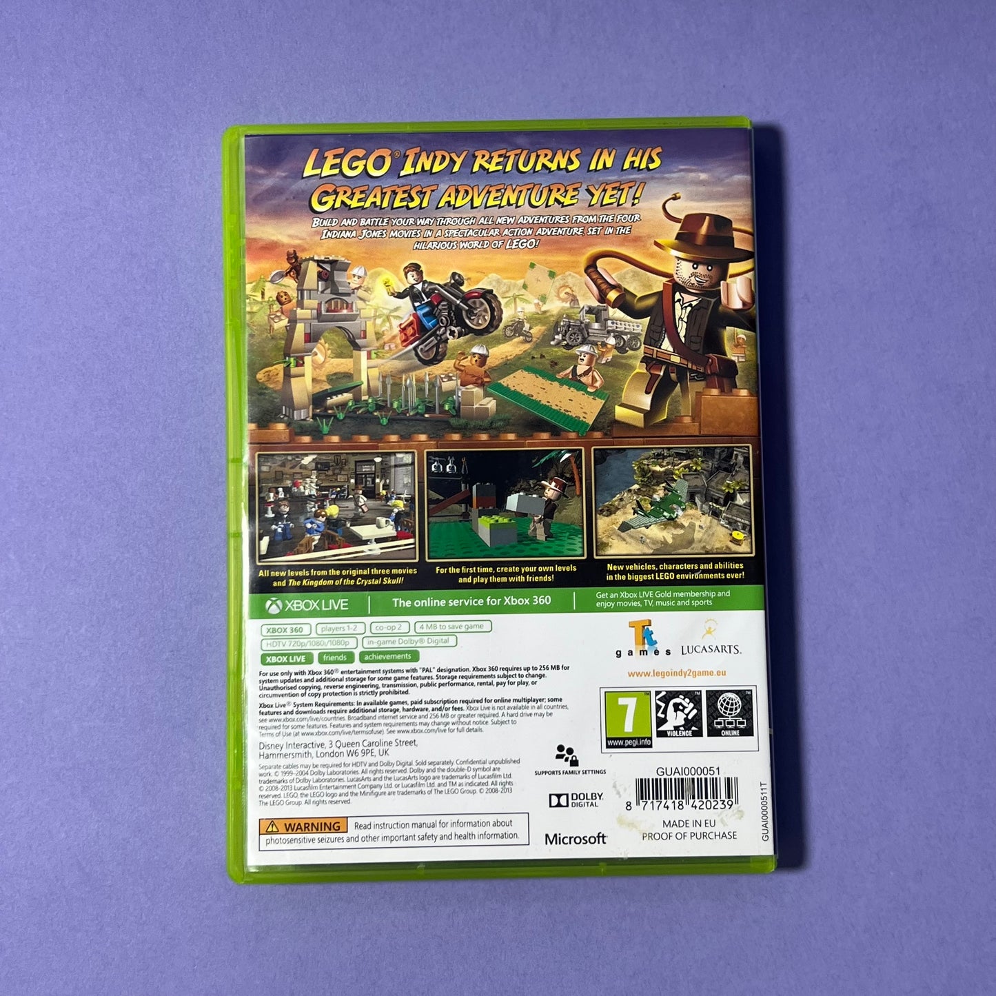 LEGO Indiana Jones 2 - Xbox 360 Game