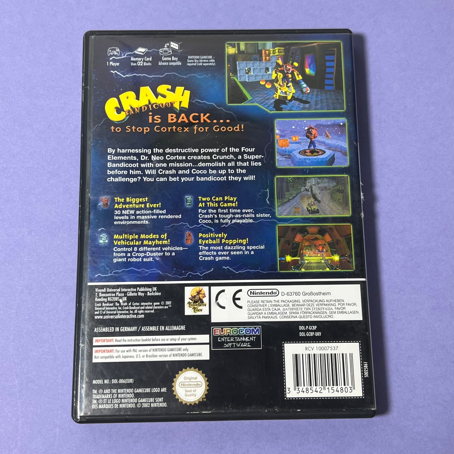 Crash Bandicoot The Wrath of Cortex - GameCube Game