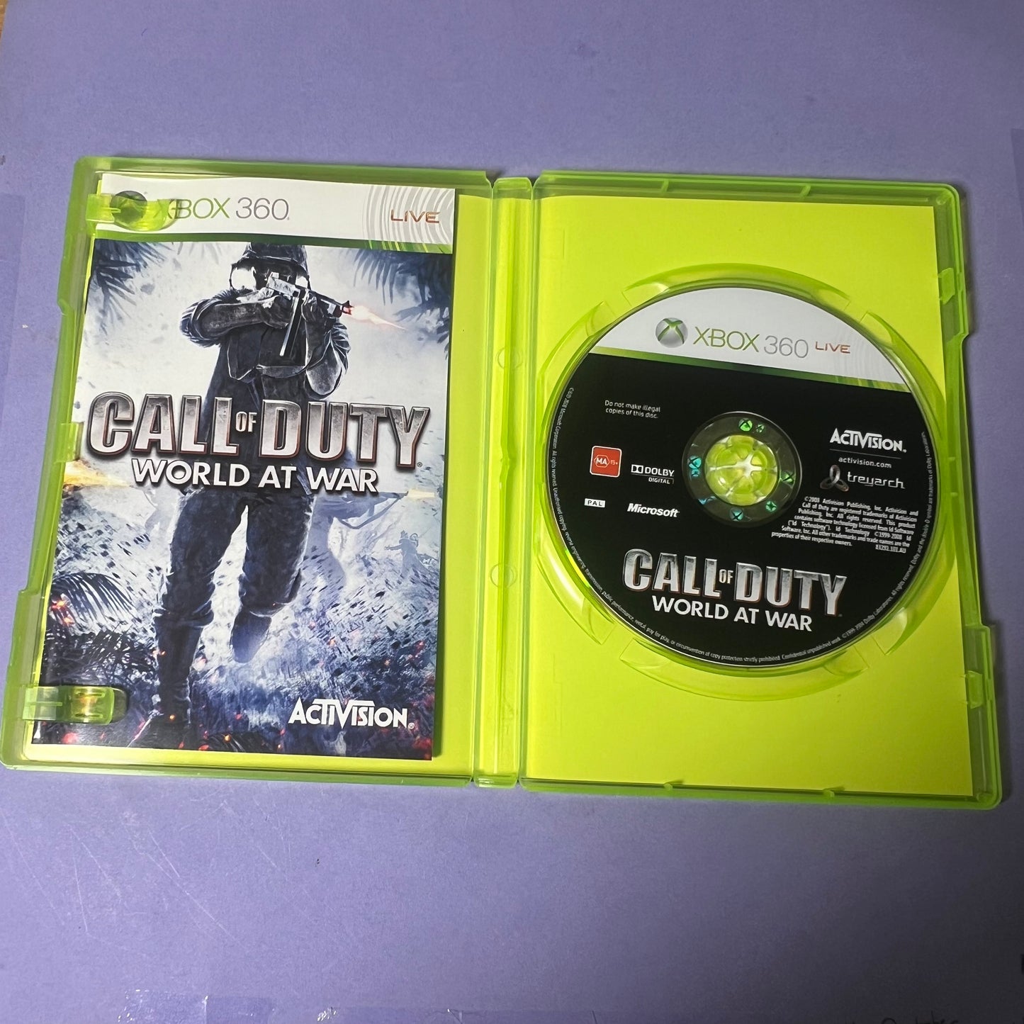 Call of Duty World at War - Xbox 360 Game