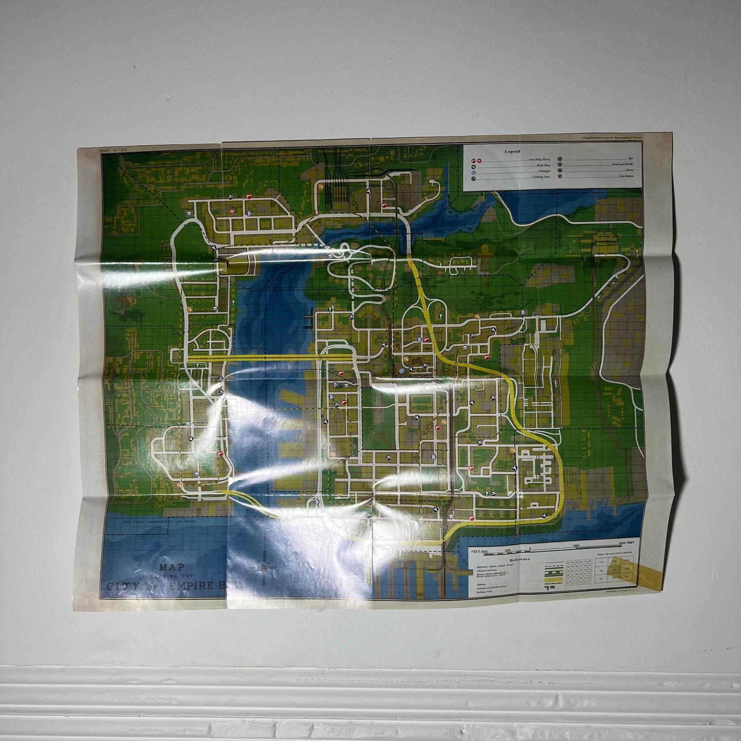 Mafia 2 Empire Bay Map Poster - Poster