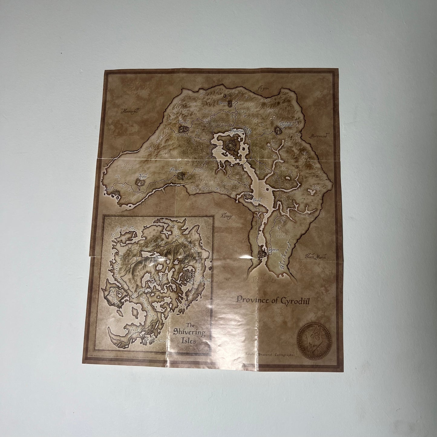 Province of Cyrodiil Map PS3 - Poster