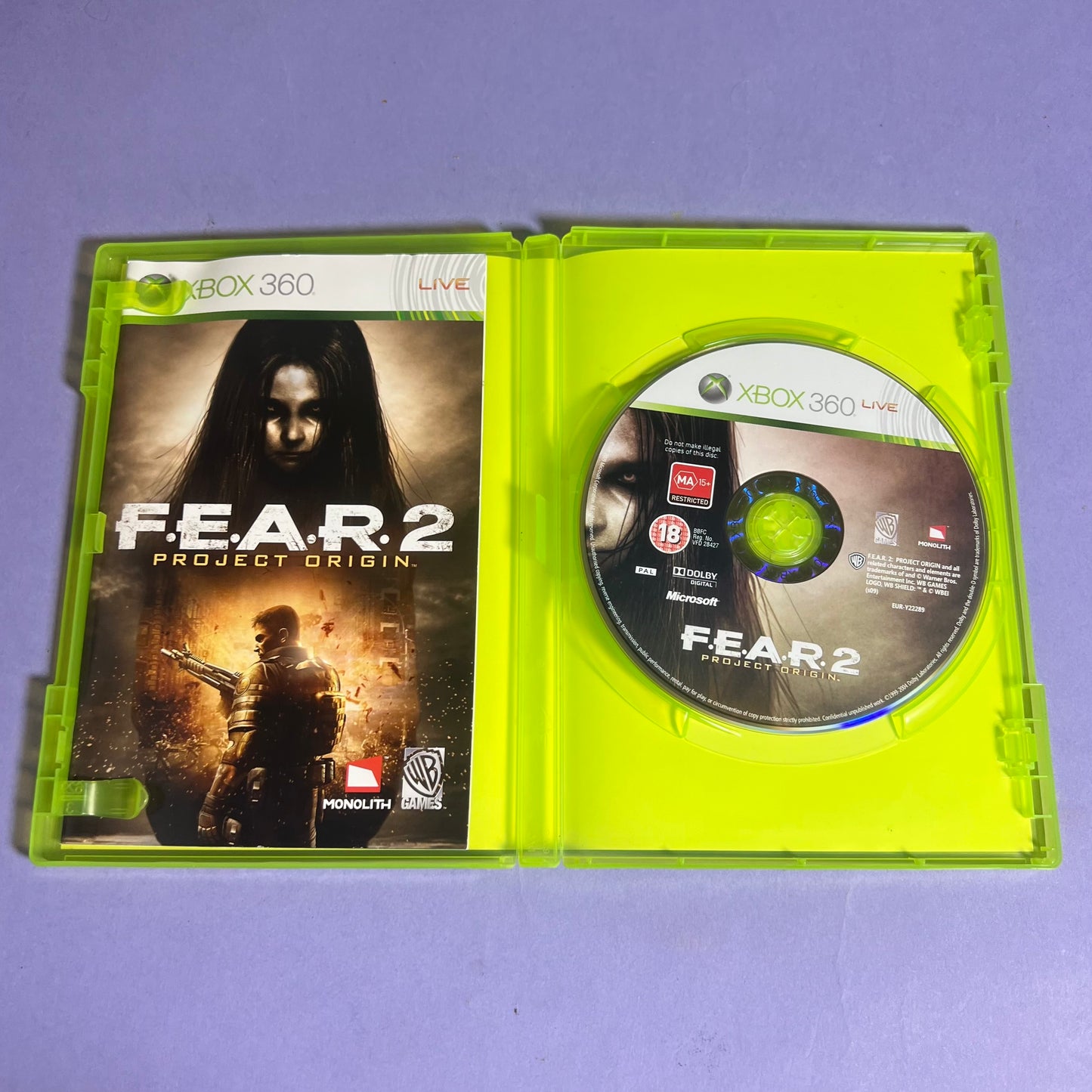 Fear 2 Project Origin - Xbox 360 Game