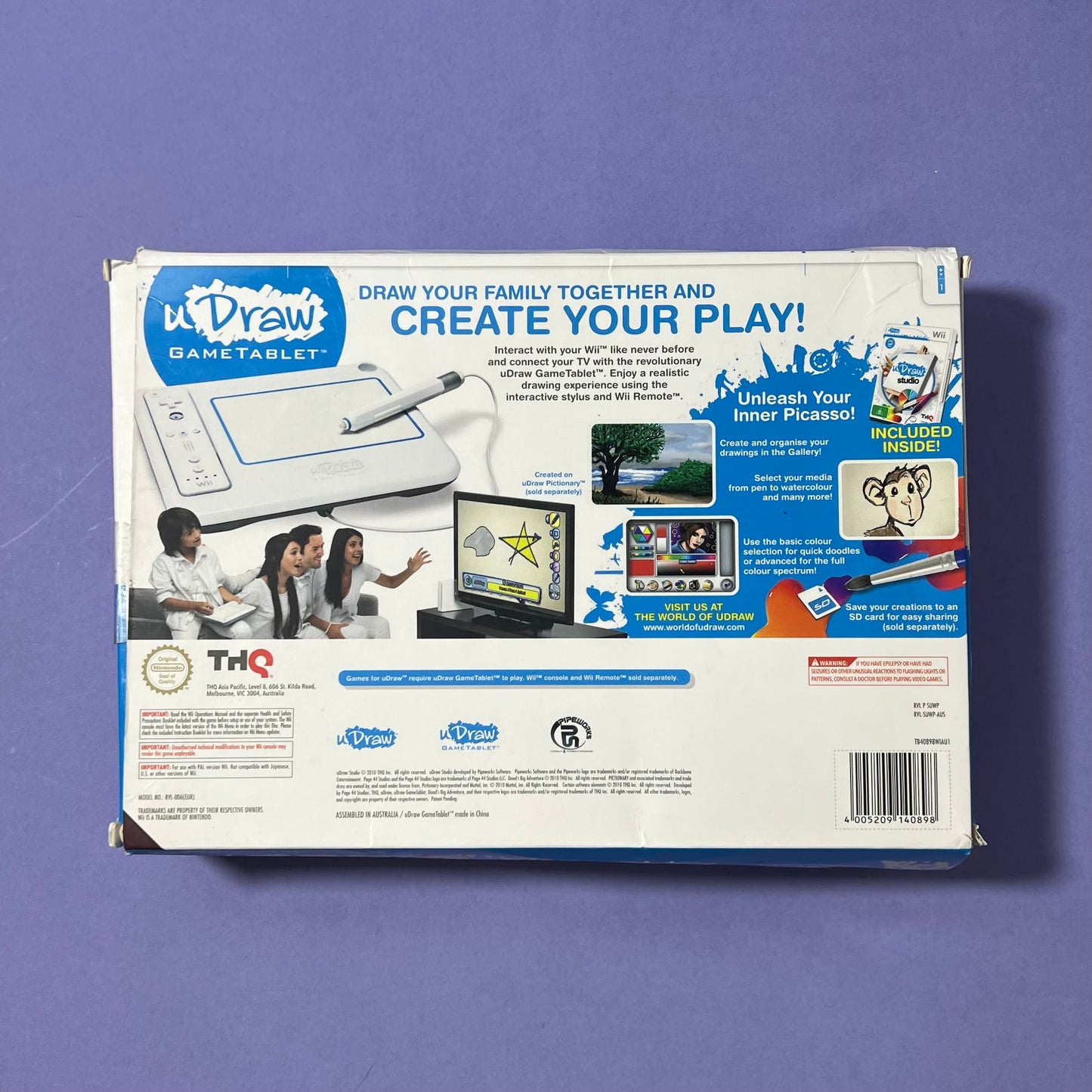 U Draw Studio Tablet Boxed - Wii Game