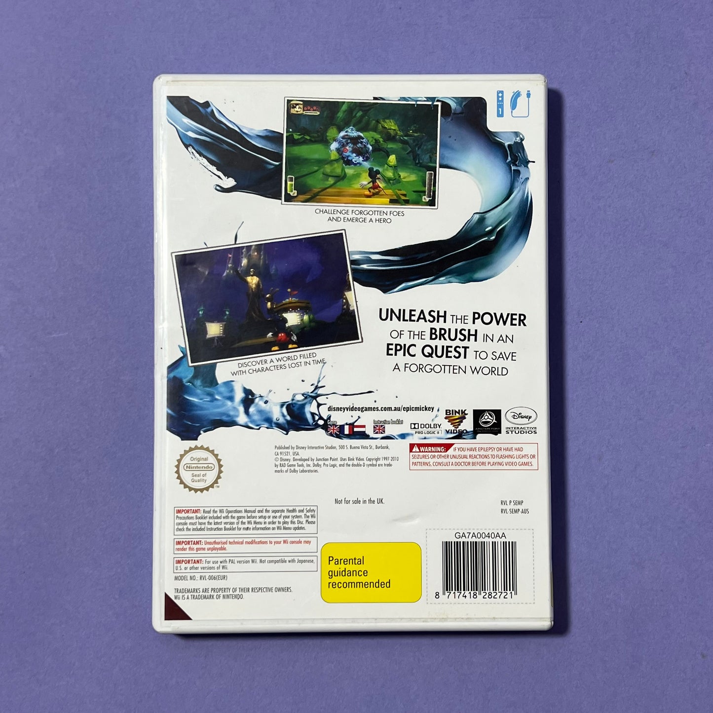 Disney Epic Mickey - Wii Game