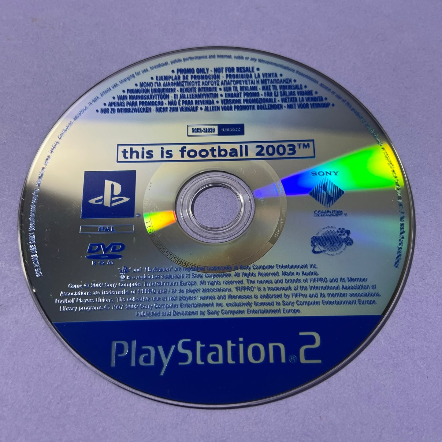 This is Football 2003 Promo - PS2 Promos & Demos
