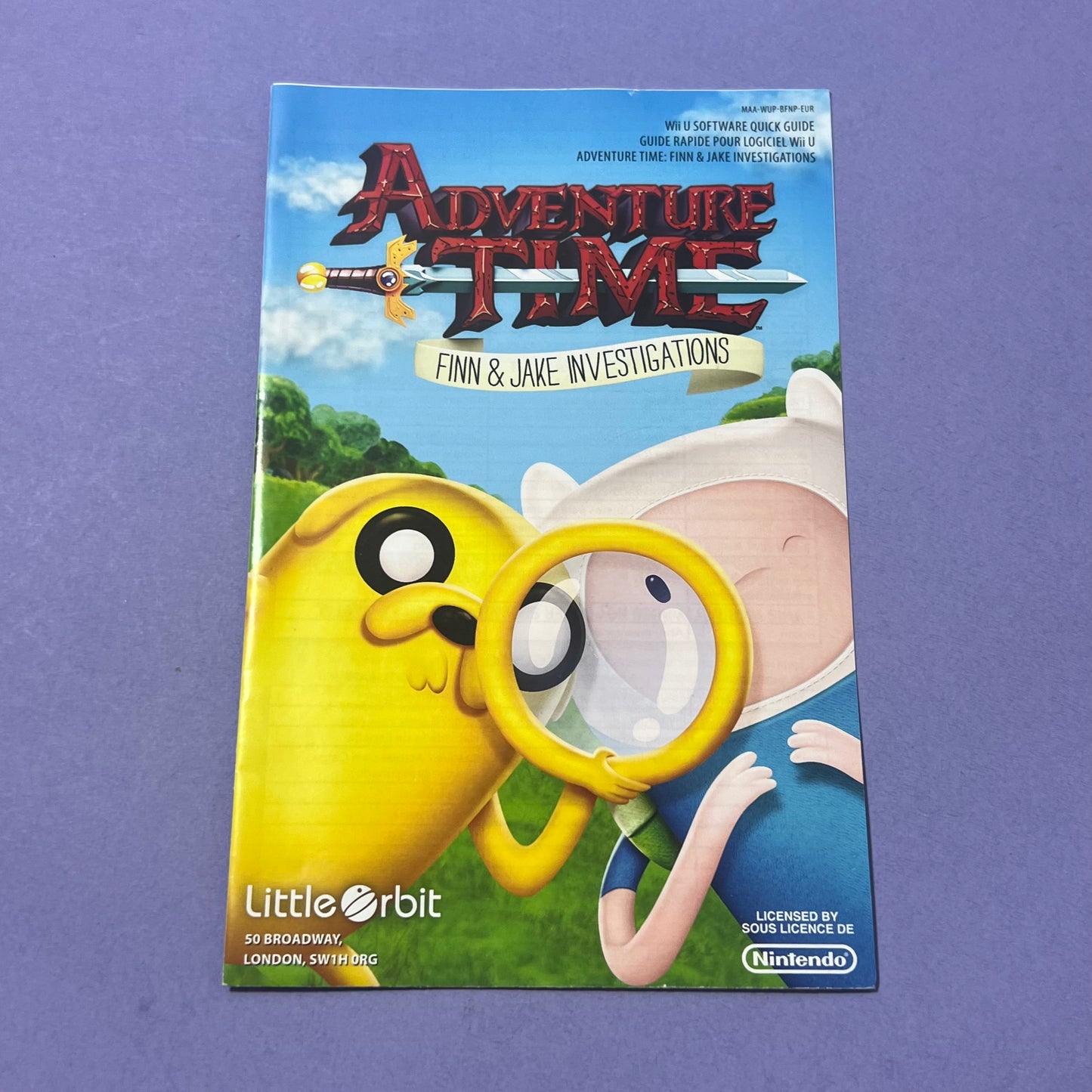 Adventure Time Manual & Cover - Wii U Manual & Cover