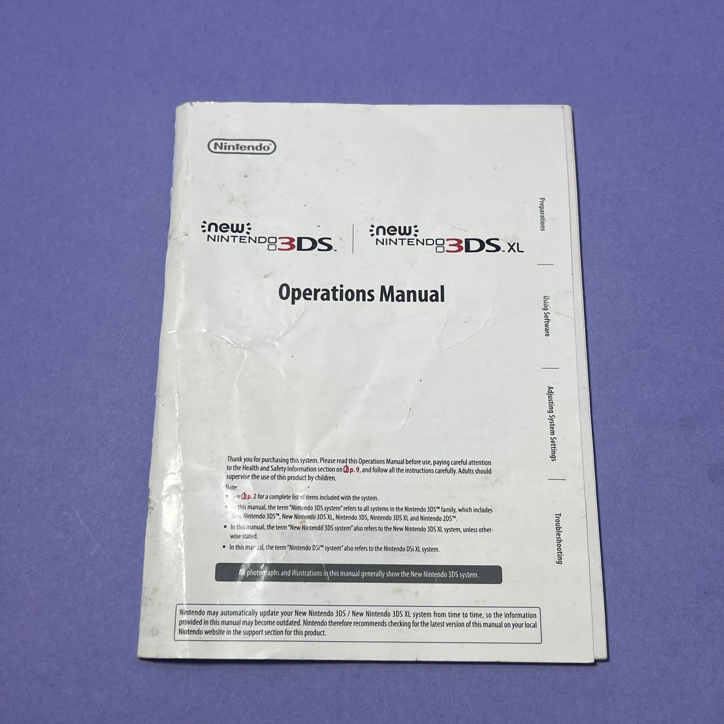 New Nintendo 3DS Operations Manual - Console Manual