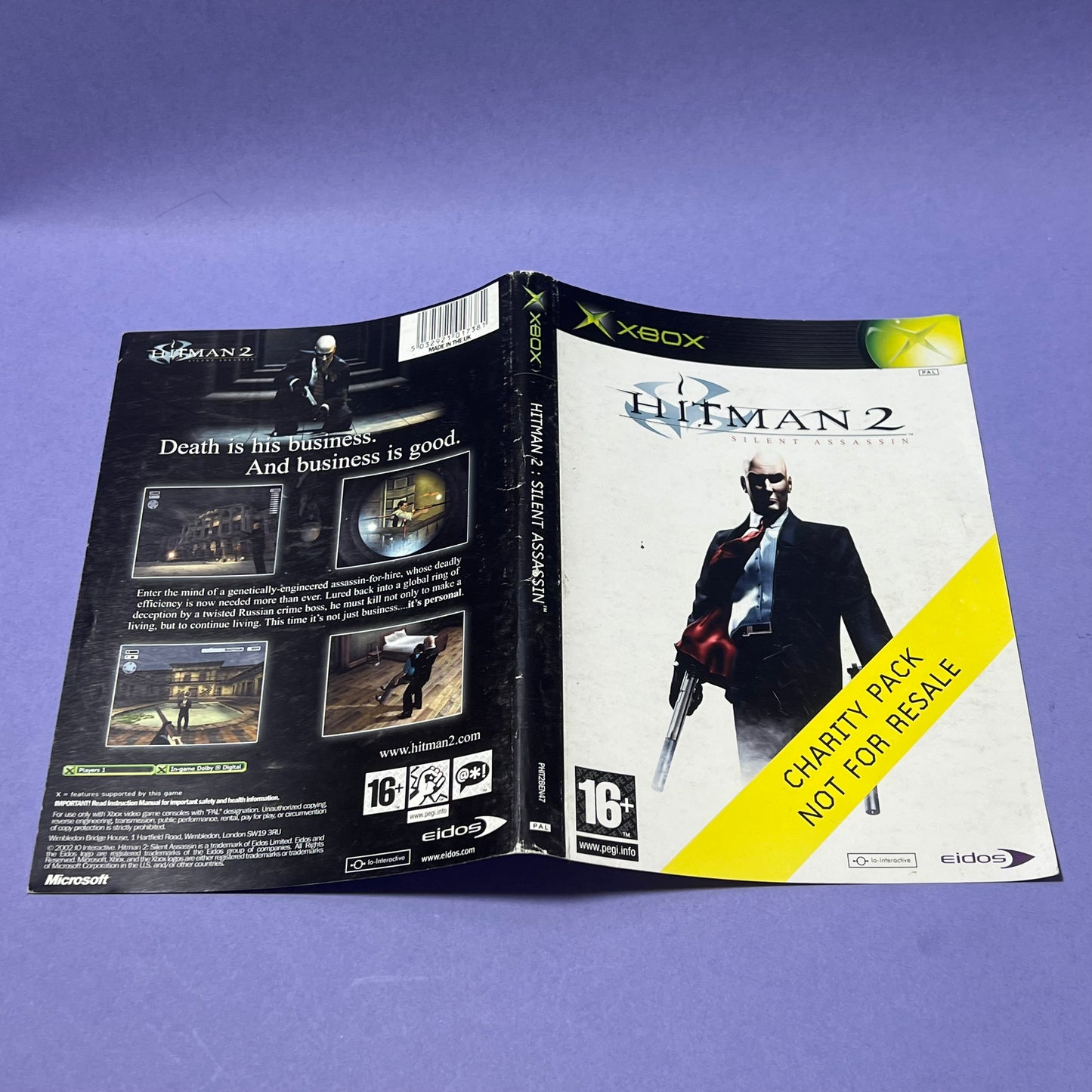Hitman 2 Silent Assassins Charity Cover - Xbox Cover