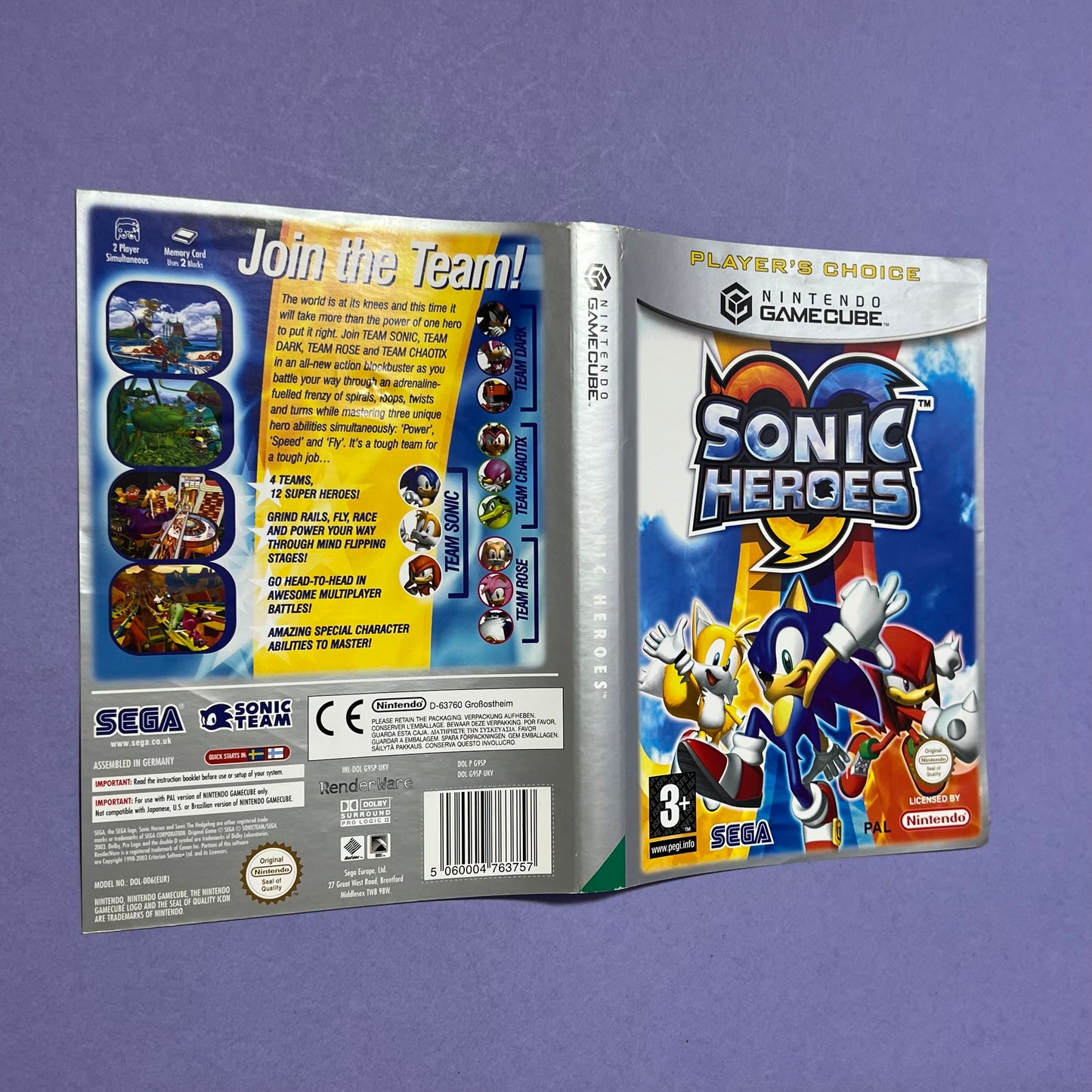 Sonic Heroes Cover - GameCube Cover