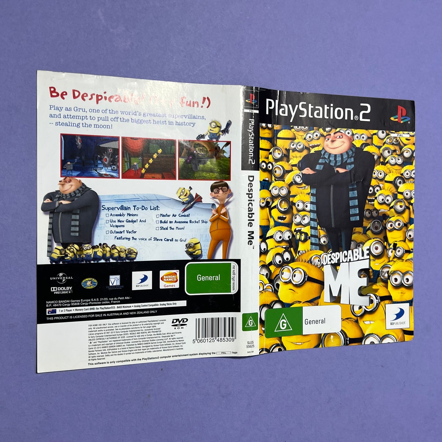 Despicable Me Cover - PS2 Cover