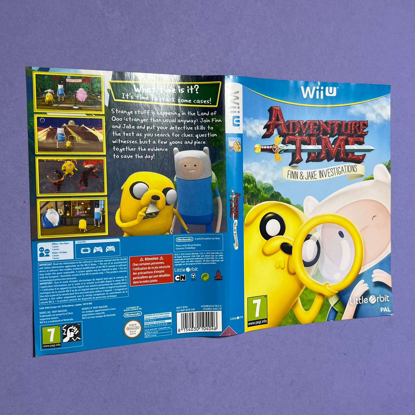 Adventure Time Manual & Cover - Wii U Manual & Cover