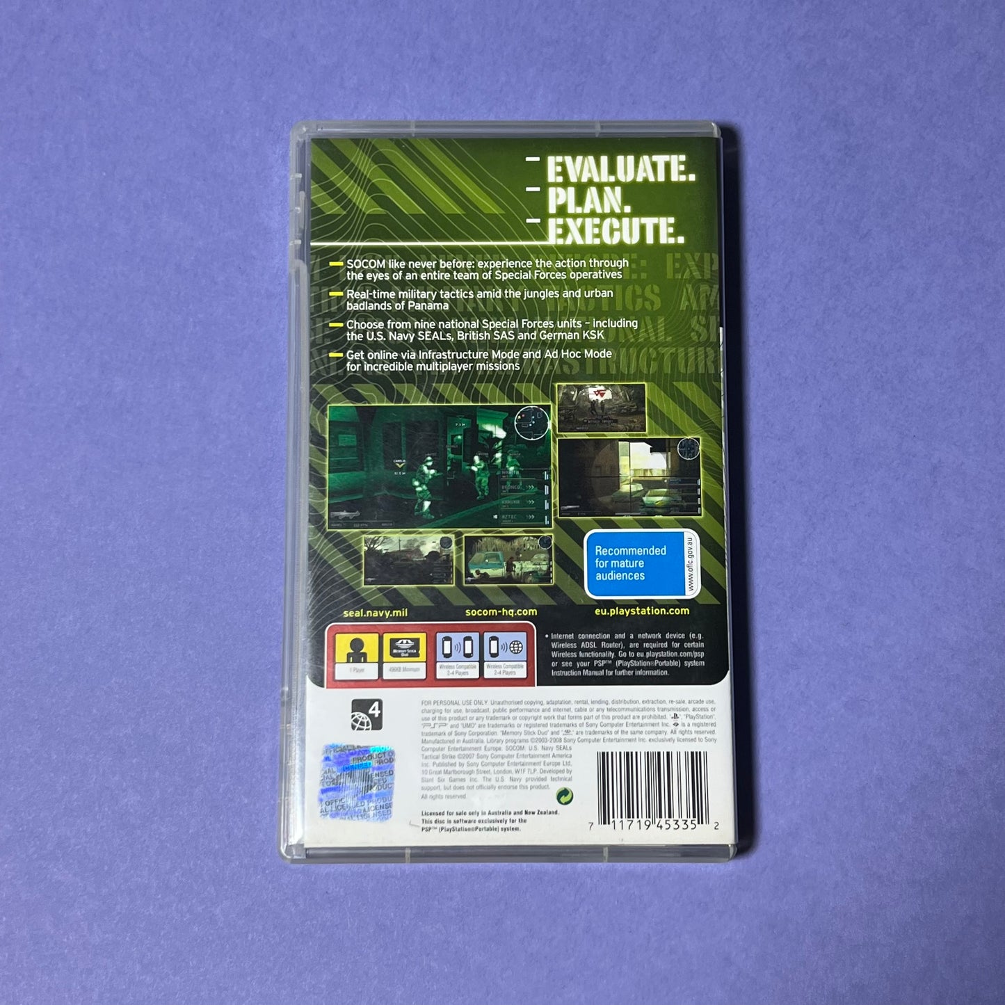 SOCOM Tactical Strike - PSP Game