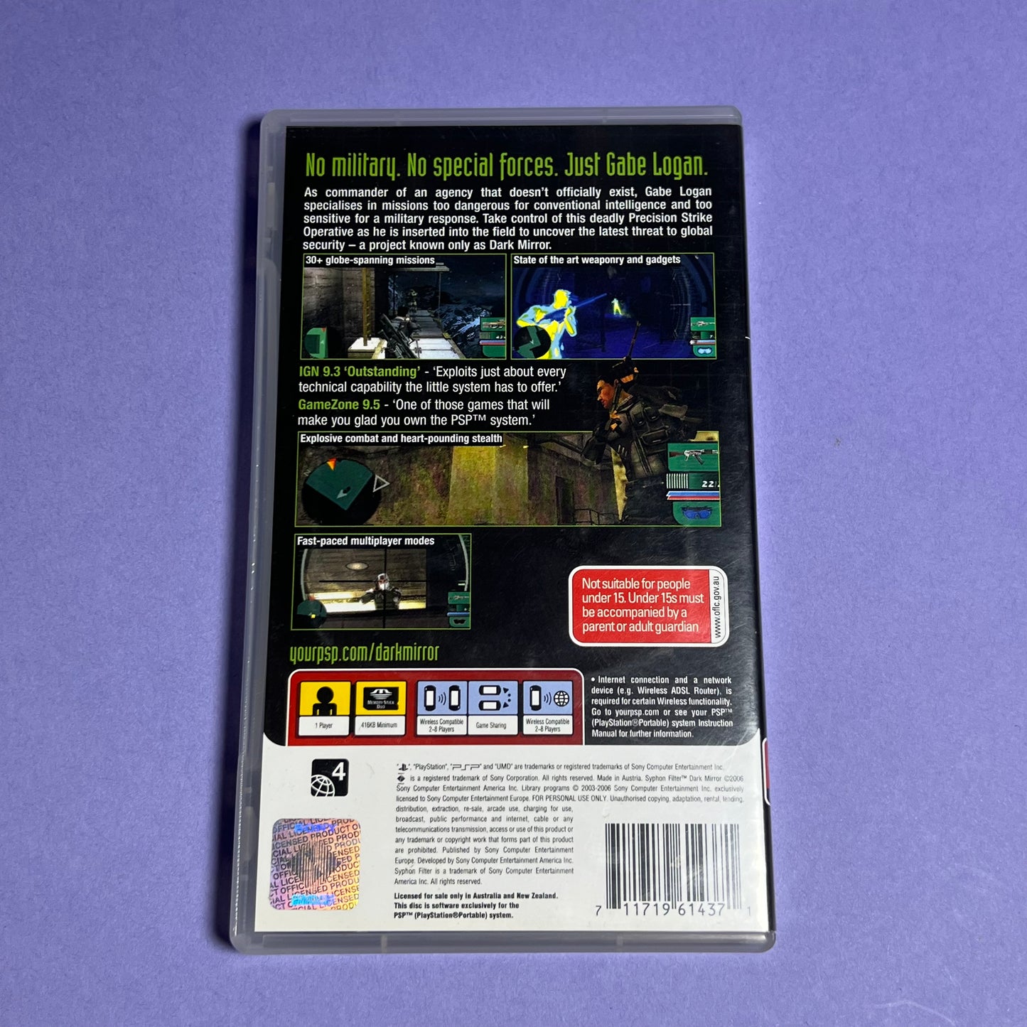 Syphon Filter Mirror - PSP Game