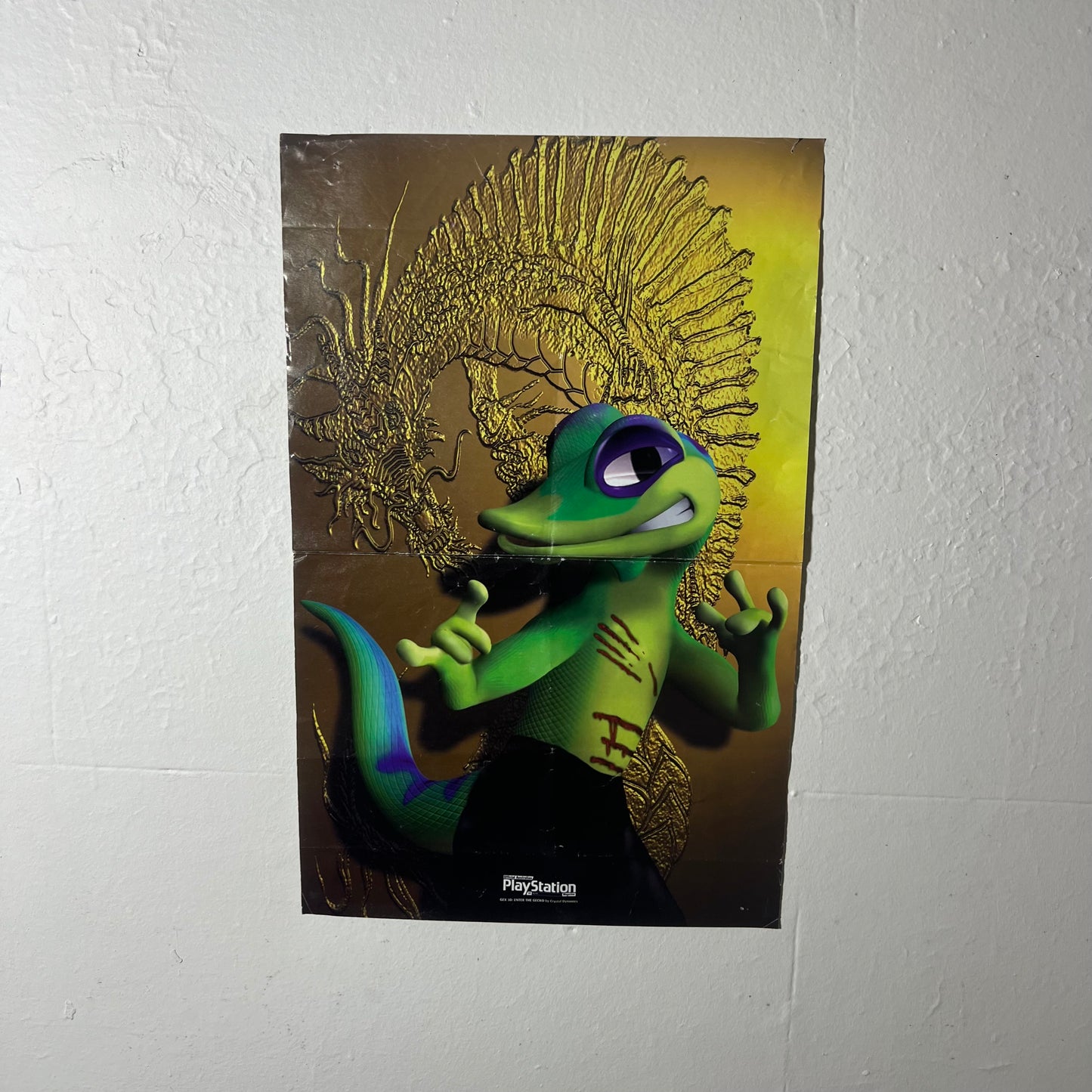 Gran Turismo & Gex 3D Vintage PlayStation Poster - Poster