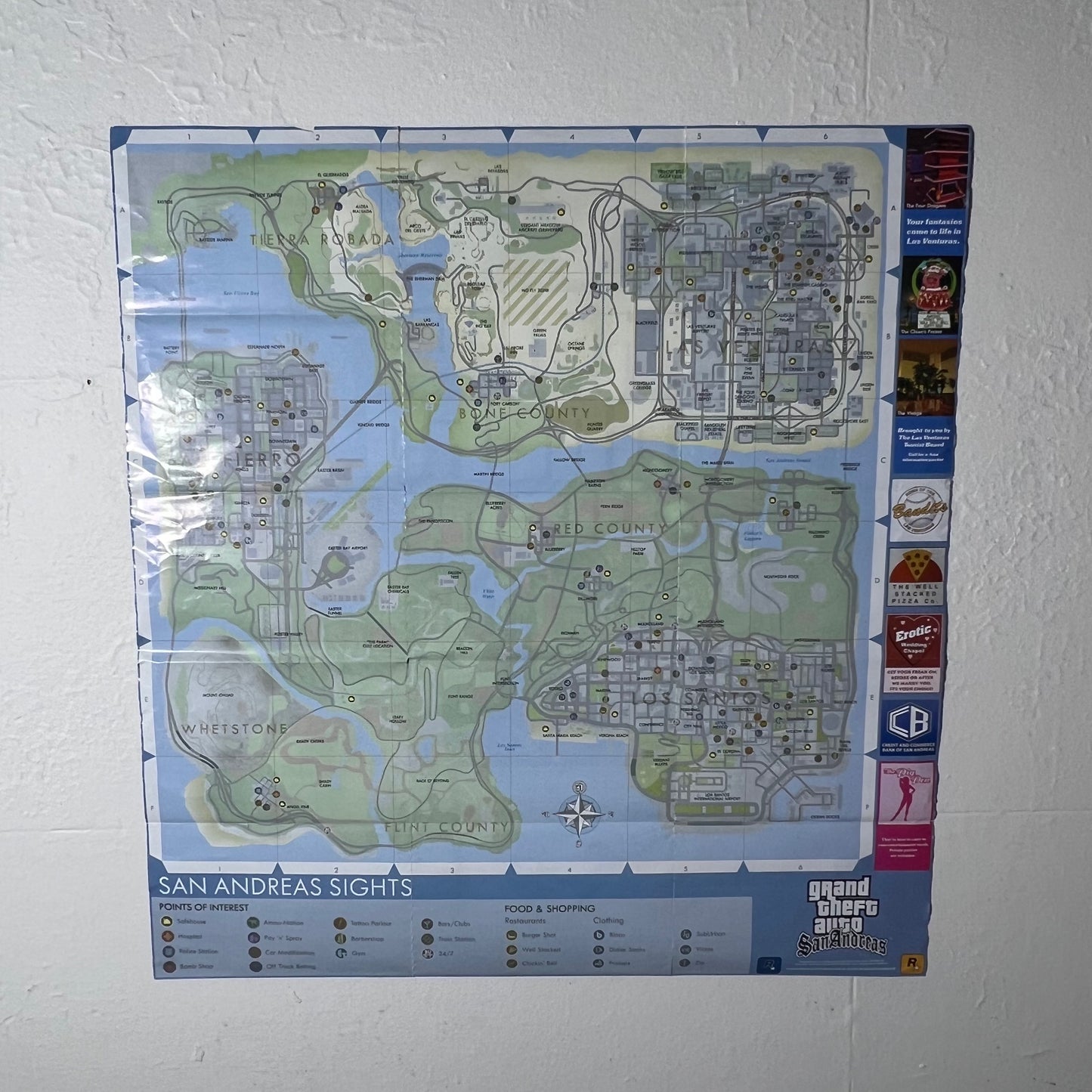 Grand Theft Auto San Andreas PS3 Vintage Poster - Poster