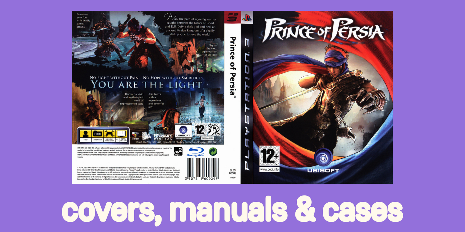 PS3 Covers, Manuals and Cases