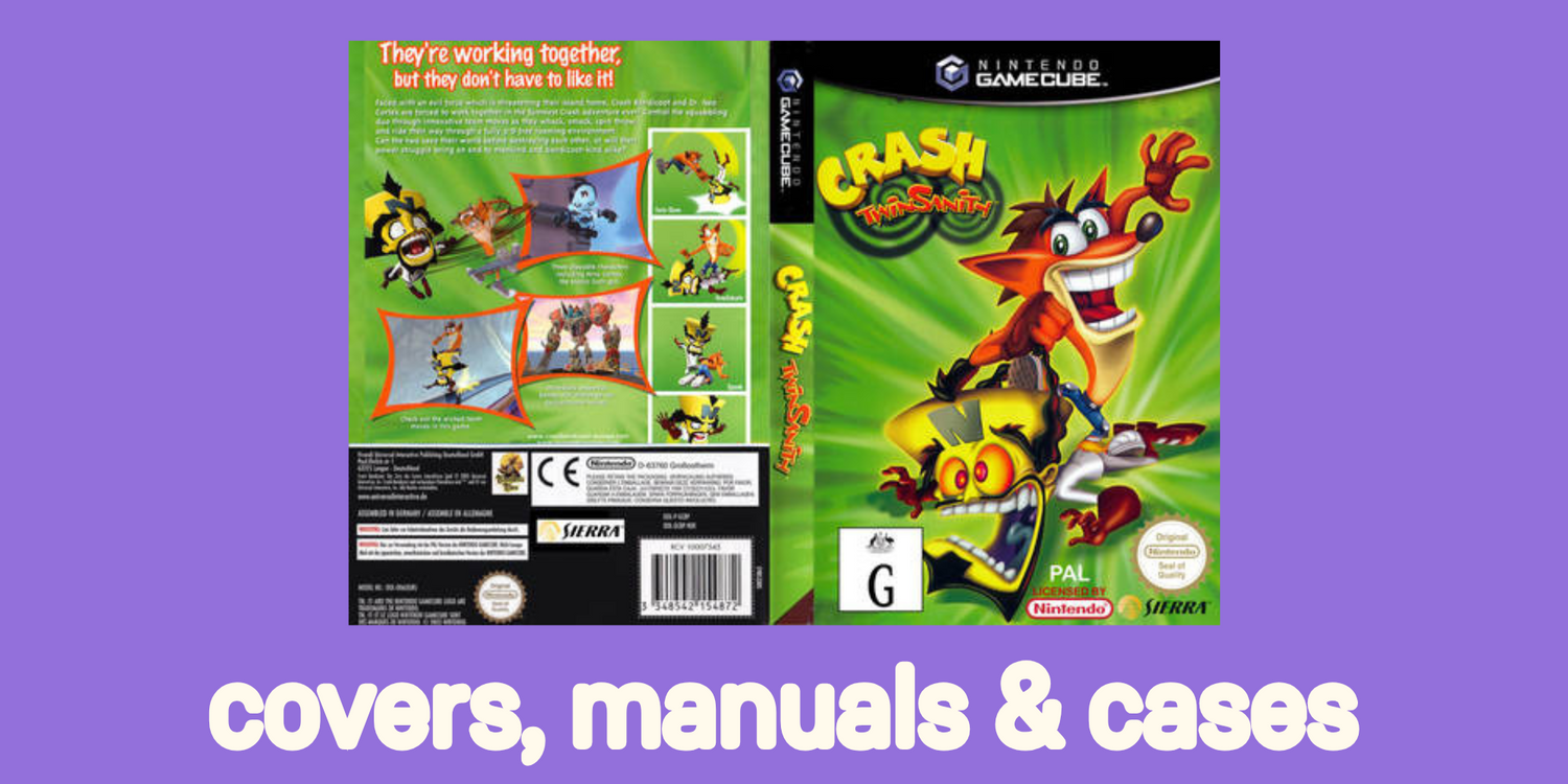 GameCube Covers, Manuals & Cases