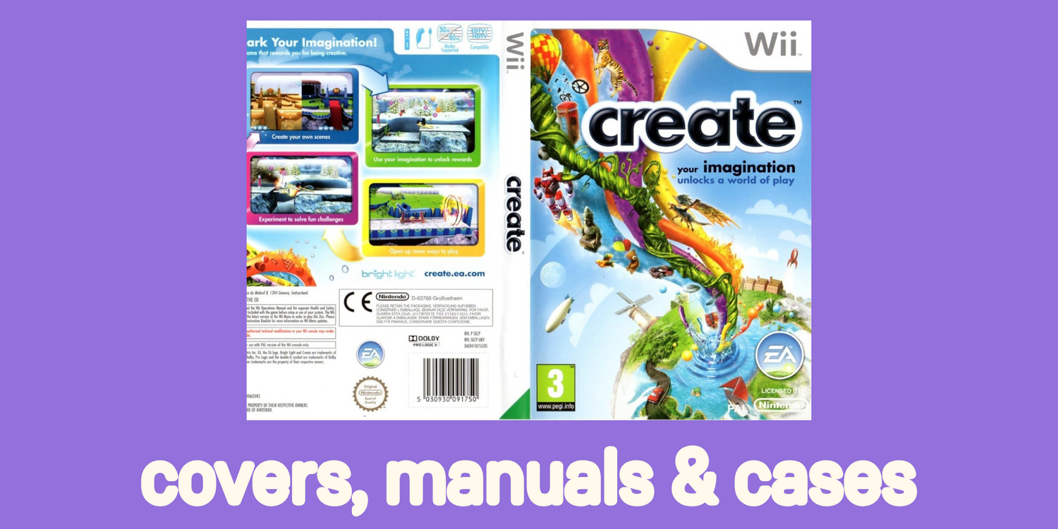 Wii Covers, Manuals & Cases