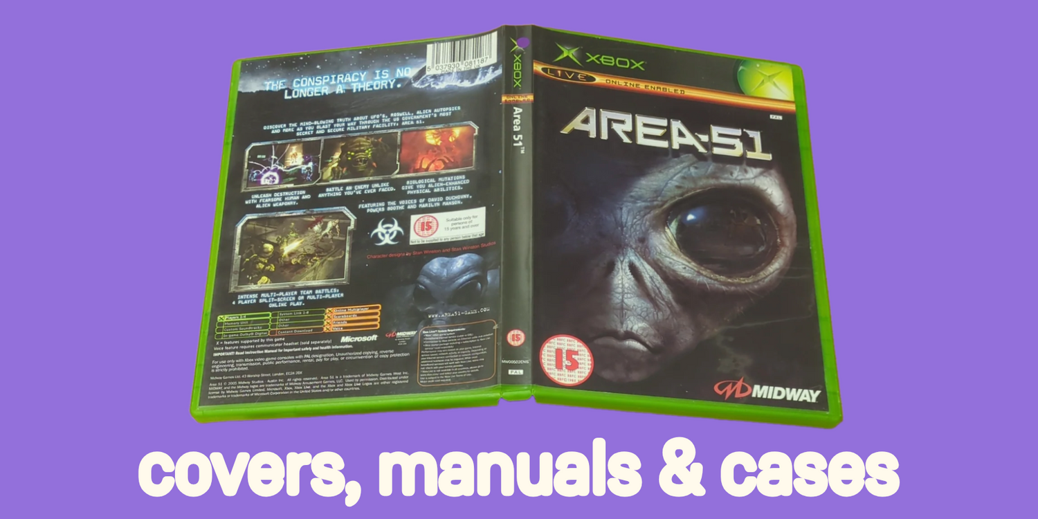 Xbox Original Covers, Manuals & Cases