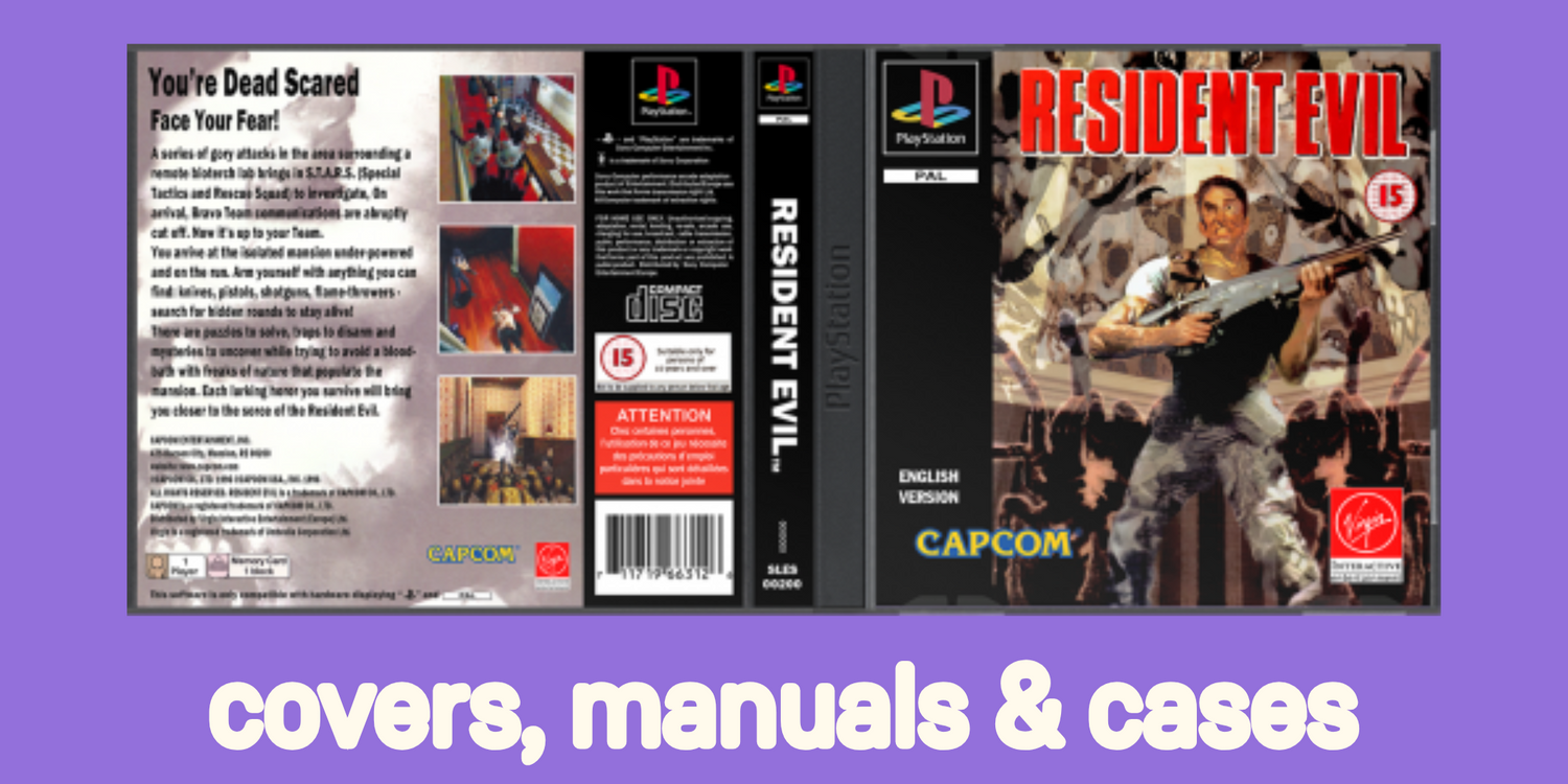 PS1 Cover, Manual & Case