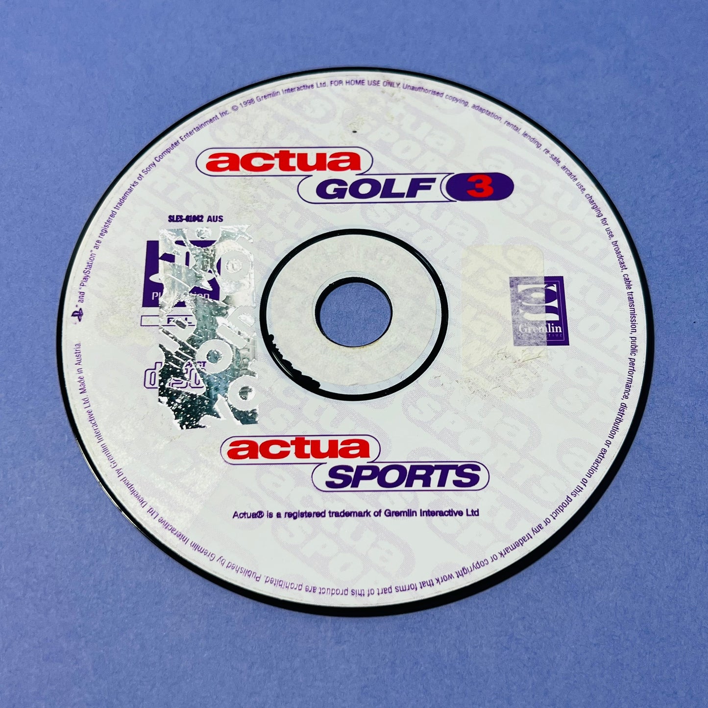Actua Golf - PS1 Game