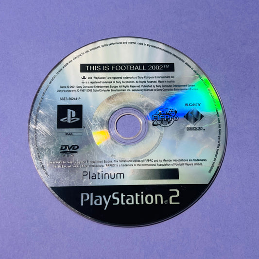 This is Football 2002 - PS2 Game