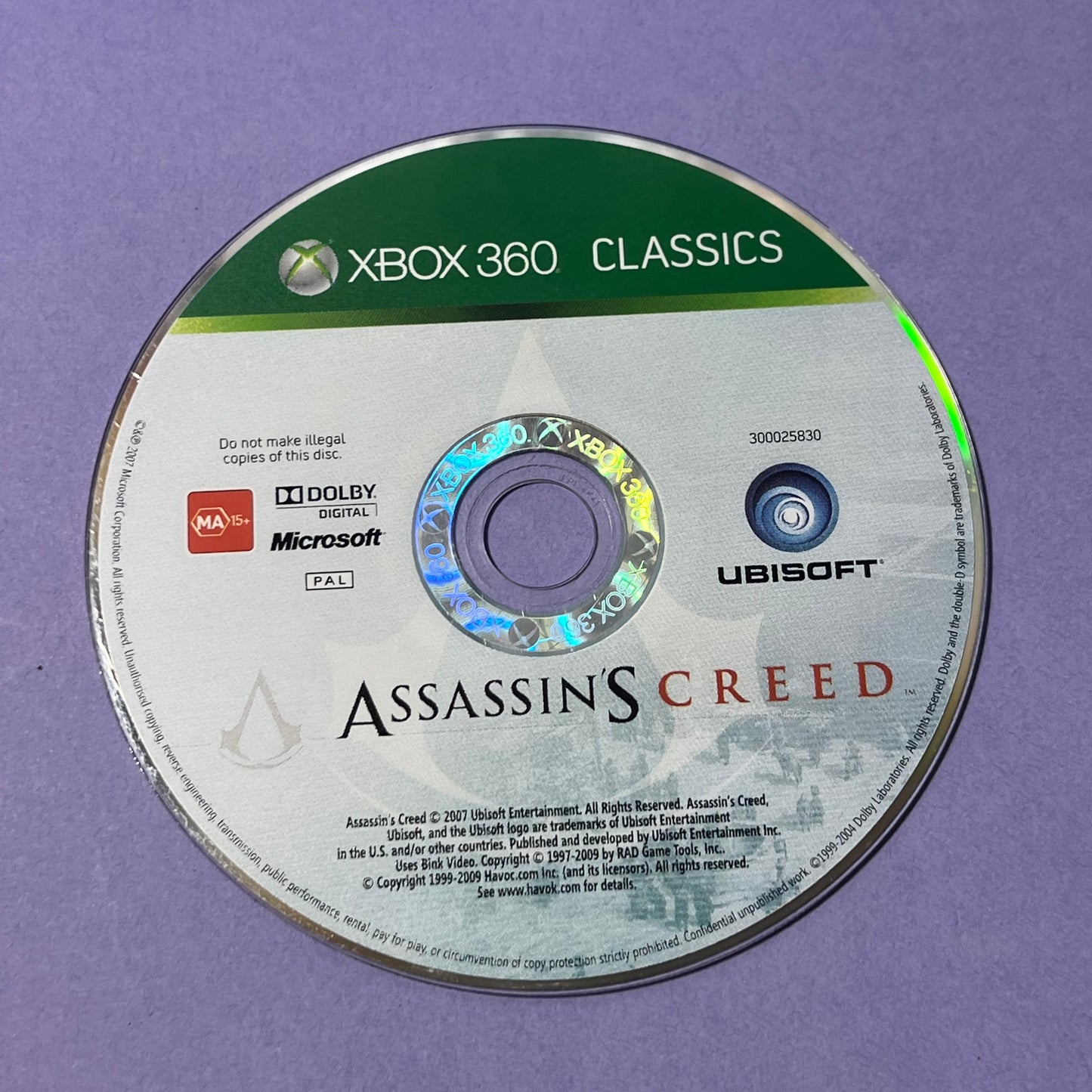 Assassins Creed (Classics) - Xbox 360 Game