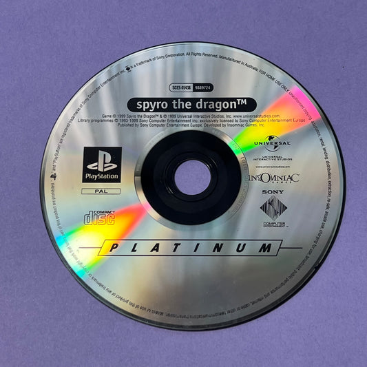Spyro the Dragon (Platinum) - PS1 Game
