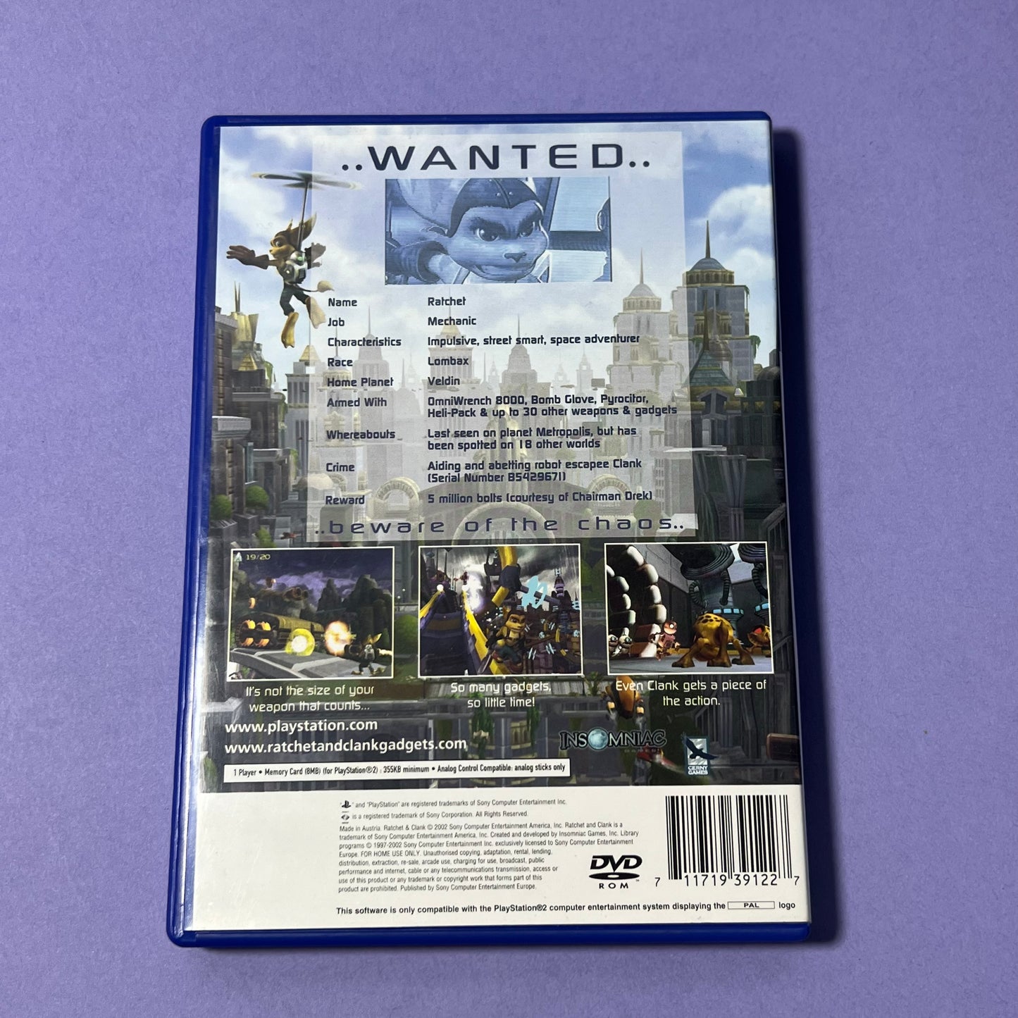Ratchet & Clank (Black Label) - PS2 Game