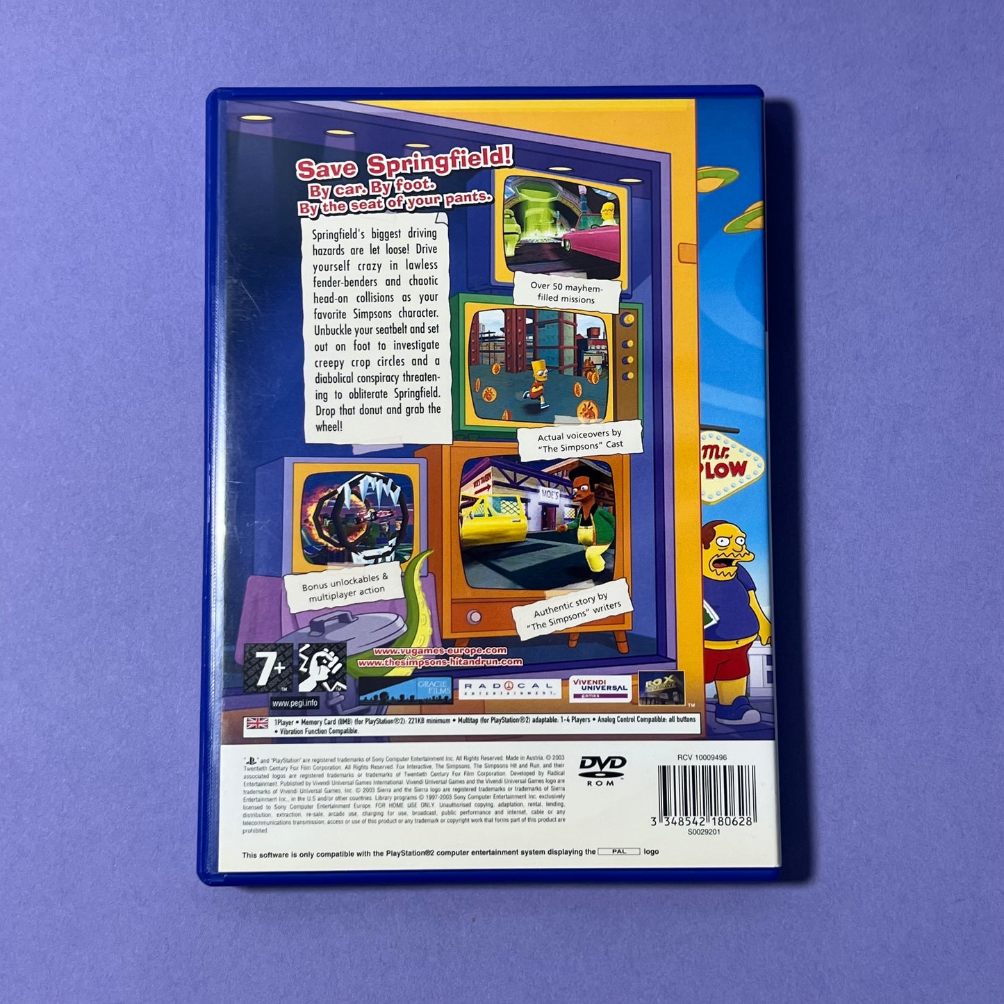 The Simpsons Hit & Run (Black Label) - PS2 Game