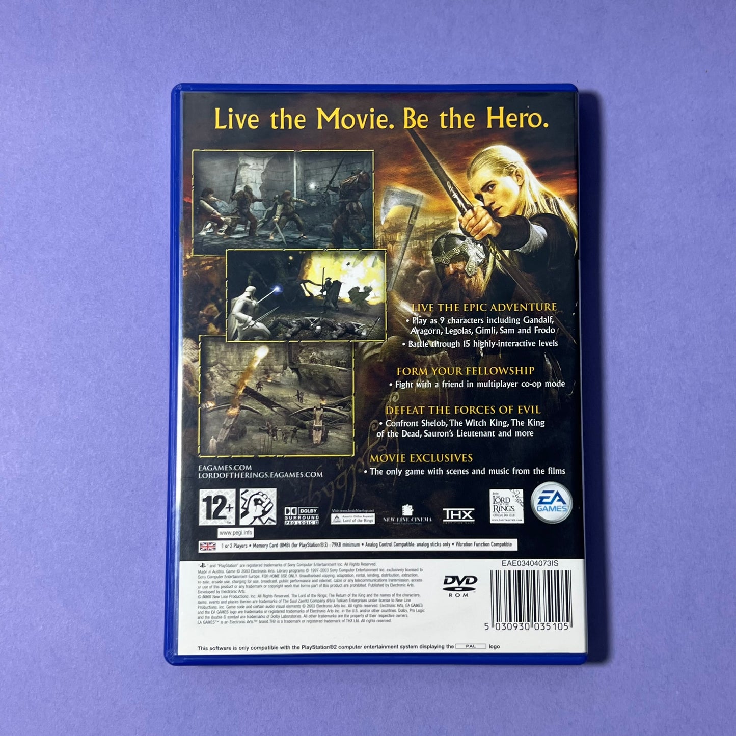 The Lord of the Rings Return of the King (Black Label) - PS2 Game