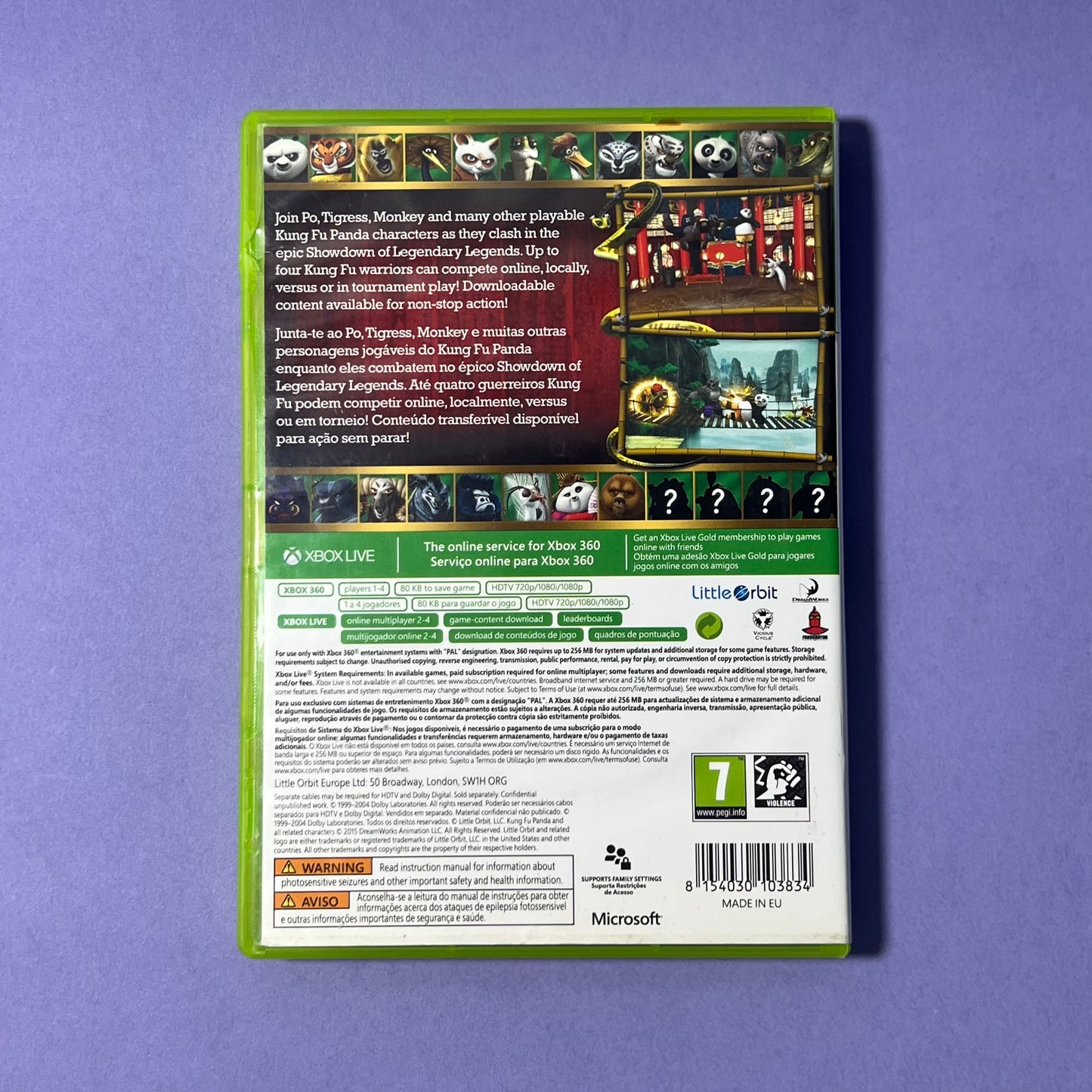 Kung Fu Panda Showdown Of Legendary - Xbox 360 Game
