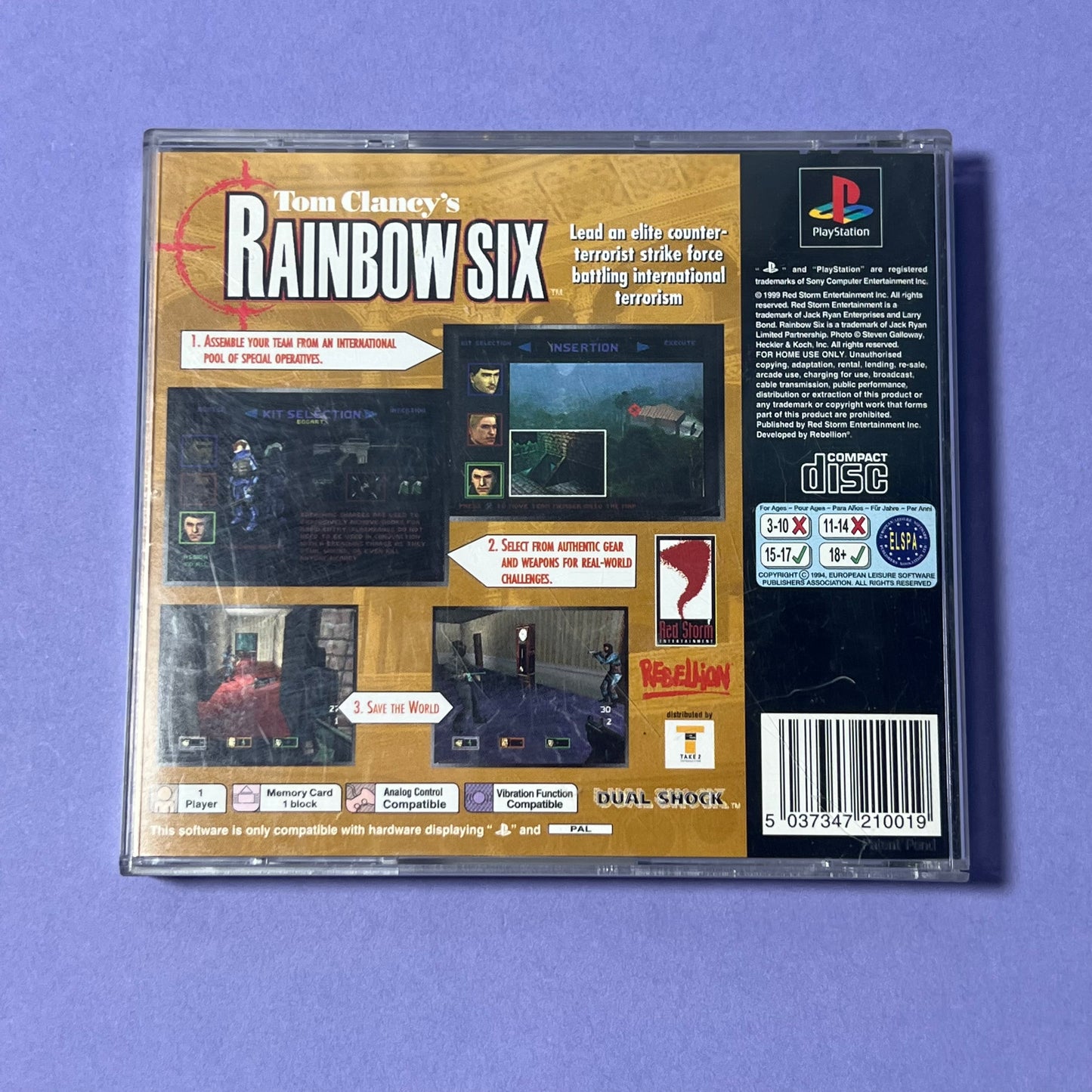 Tom Clancy's Rainbow Six - PS1 Game
