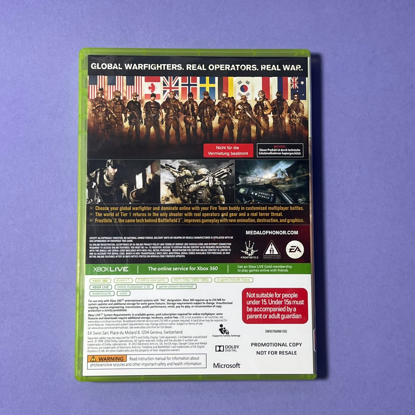 Medal of Honor Warfighter Promotional - Xbox 360 Game
