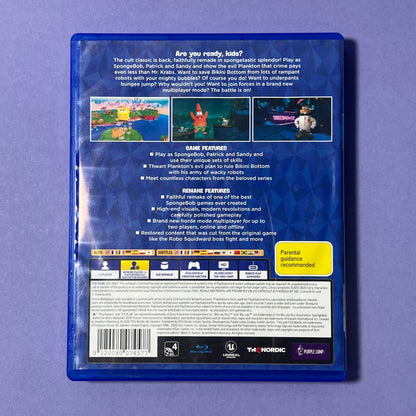 Spongebob Squarepants Battle for Bikini Bottom - PS4 Game