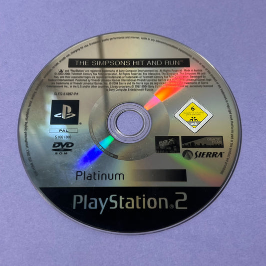 The Simpsons Hit and Run (Platinum) - PS2 Game