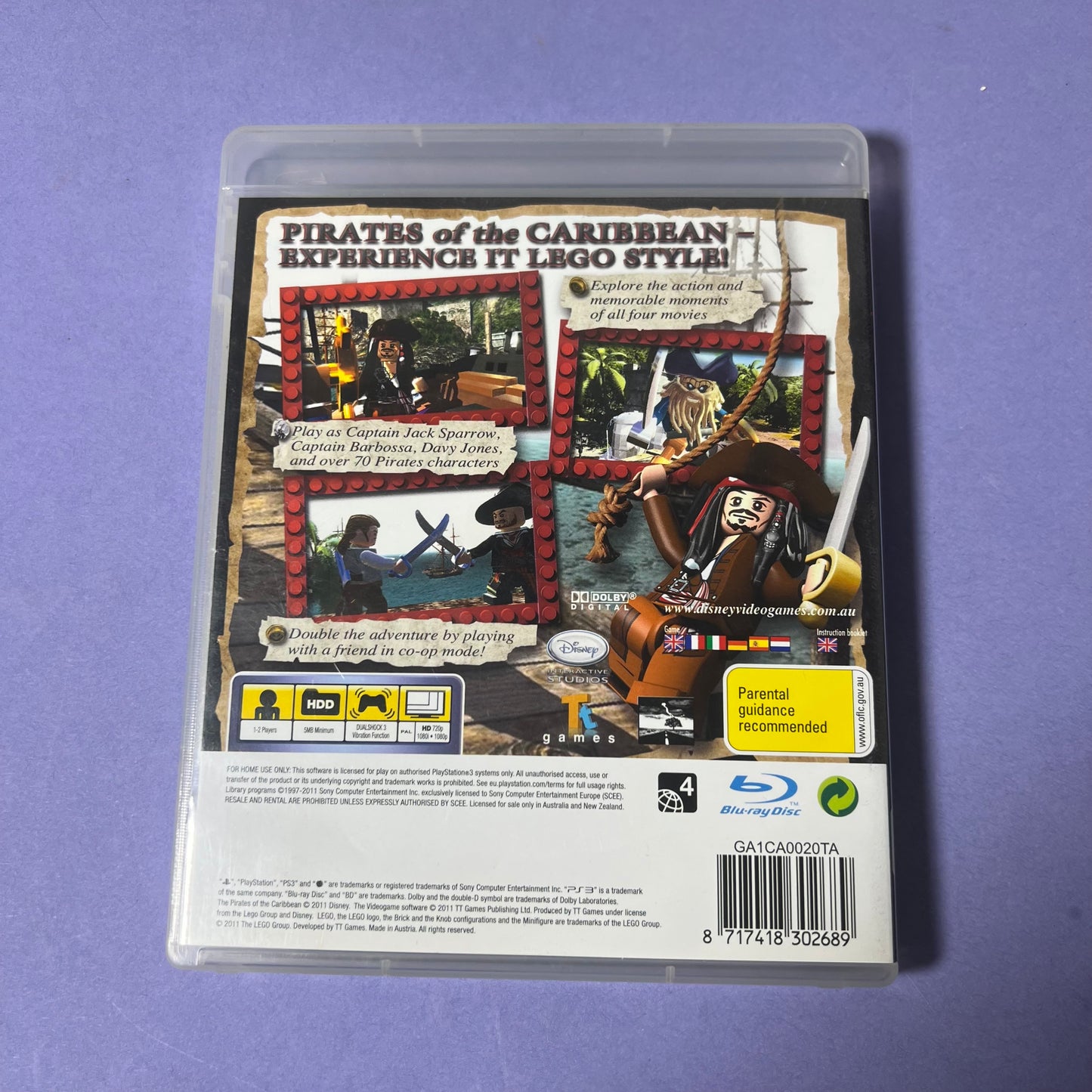 LEGO Pirates of the Caribbean - PS3 Game