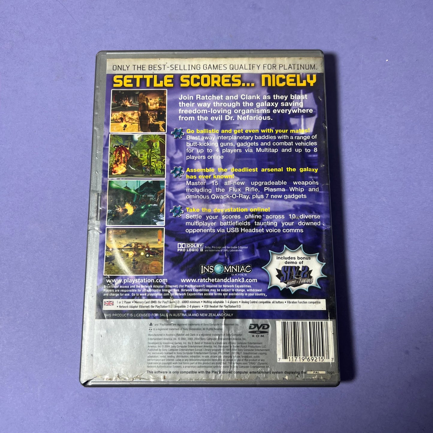 Ratchet And Clank 3 Up Your Arsenal (Platinum) - PS3 Game