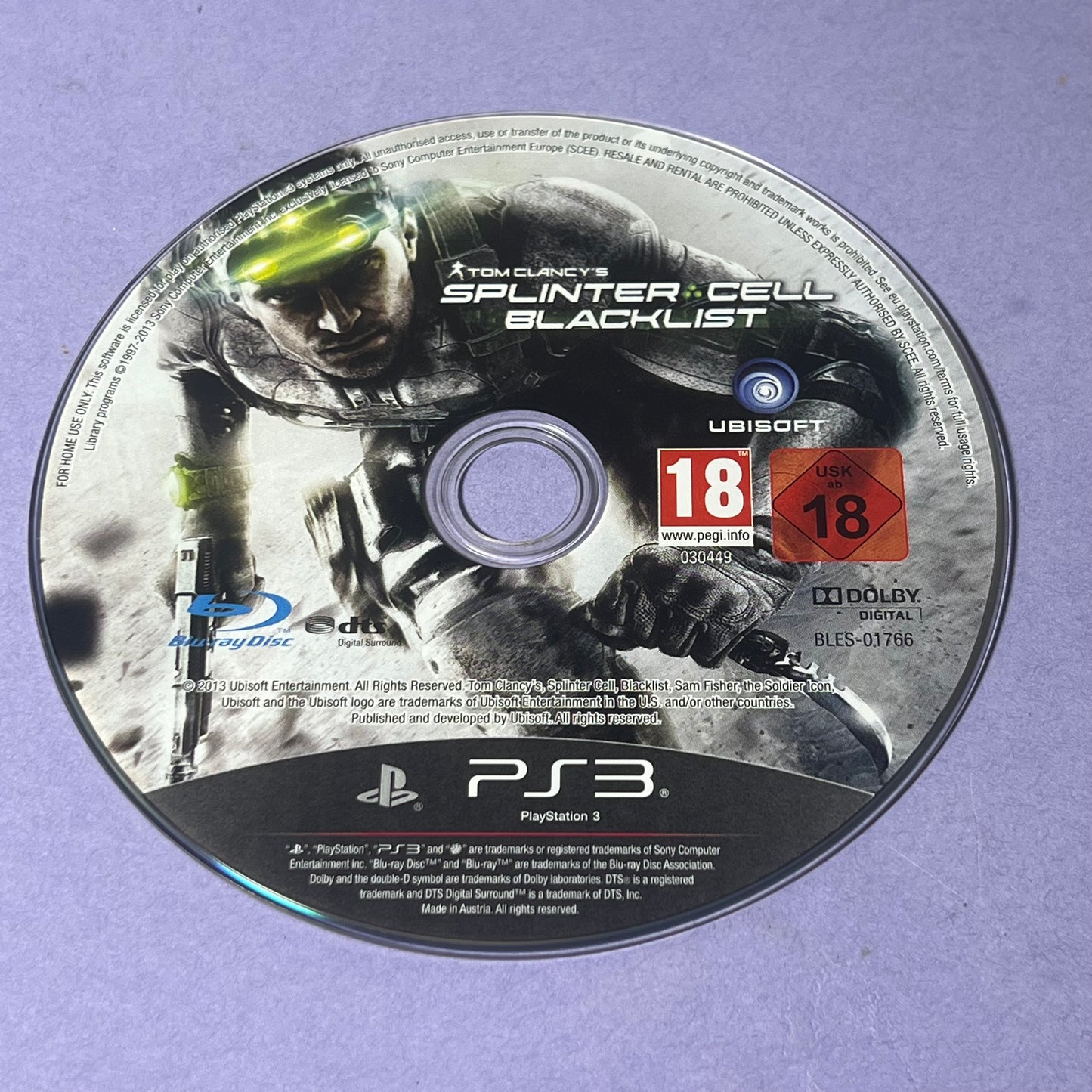 Tom Clancy's: Splinter Cell Blacklist - PS3 Game