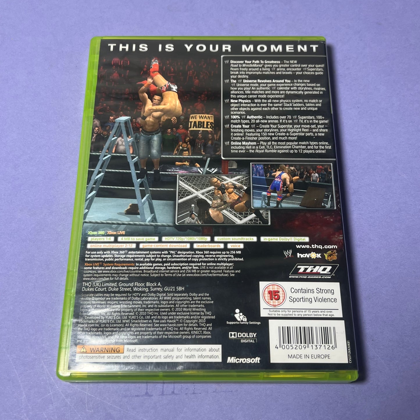 WWE Smackdown vs Raw 2011 - Xbox 360 Game