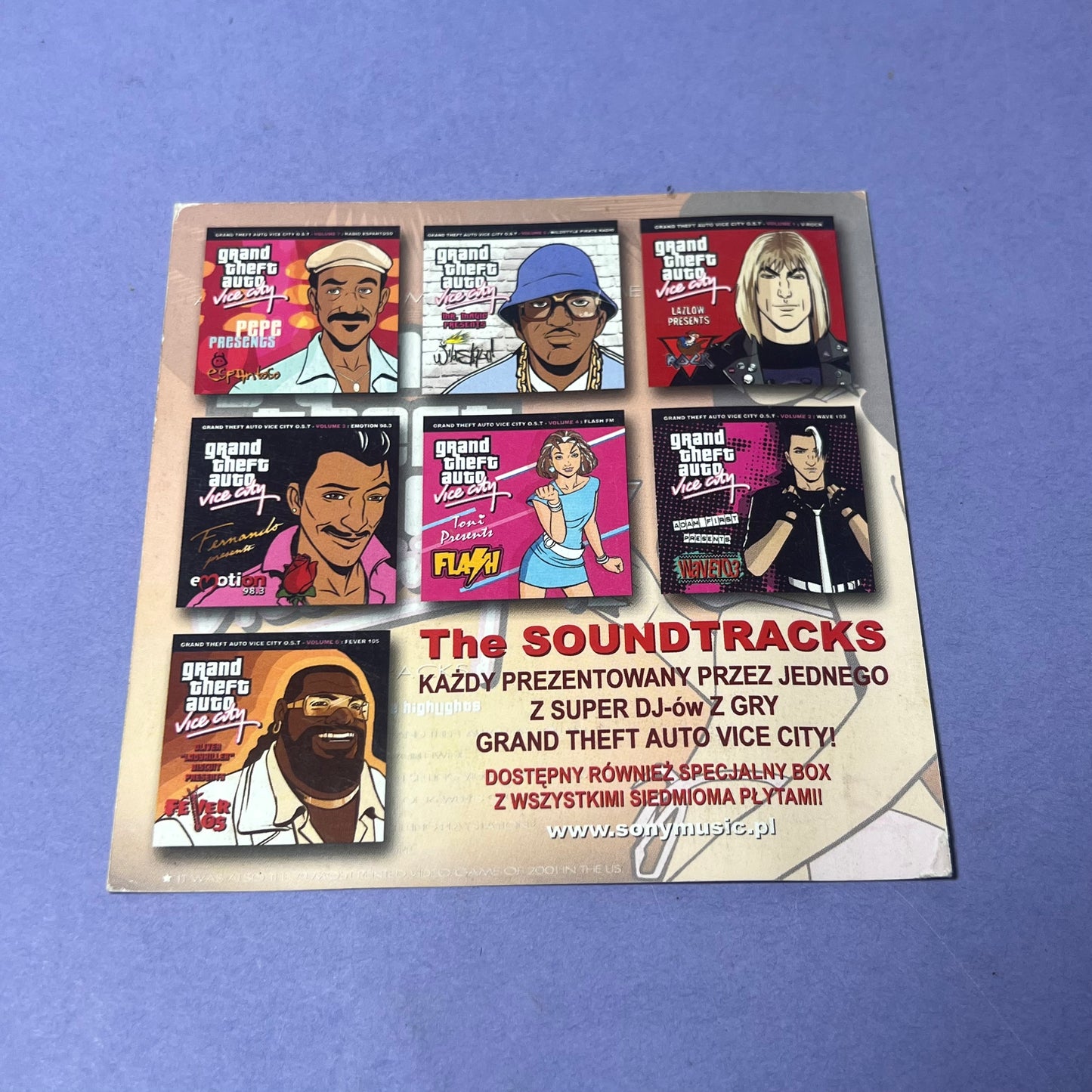 Grand Theft Auto Vice City Promo (PS1 Size) - PS1 Promo