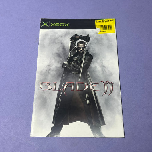 Blade 2 Manual - Xbox Manual