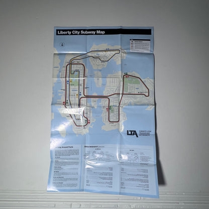 Grand Theft Auto Liberty City Map PS3 - Poster