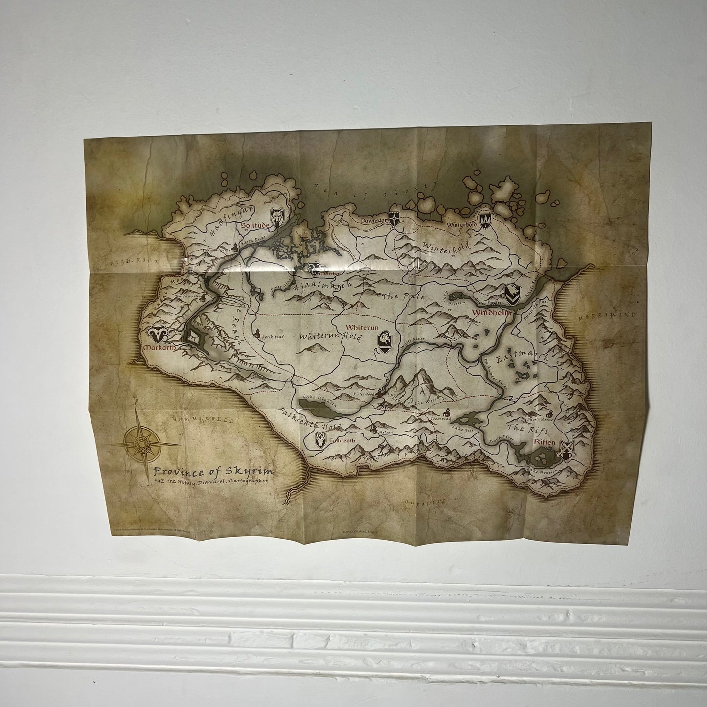 Province of Skyrim Map PS3 - Poster