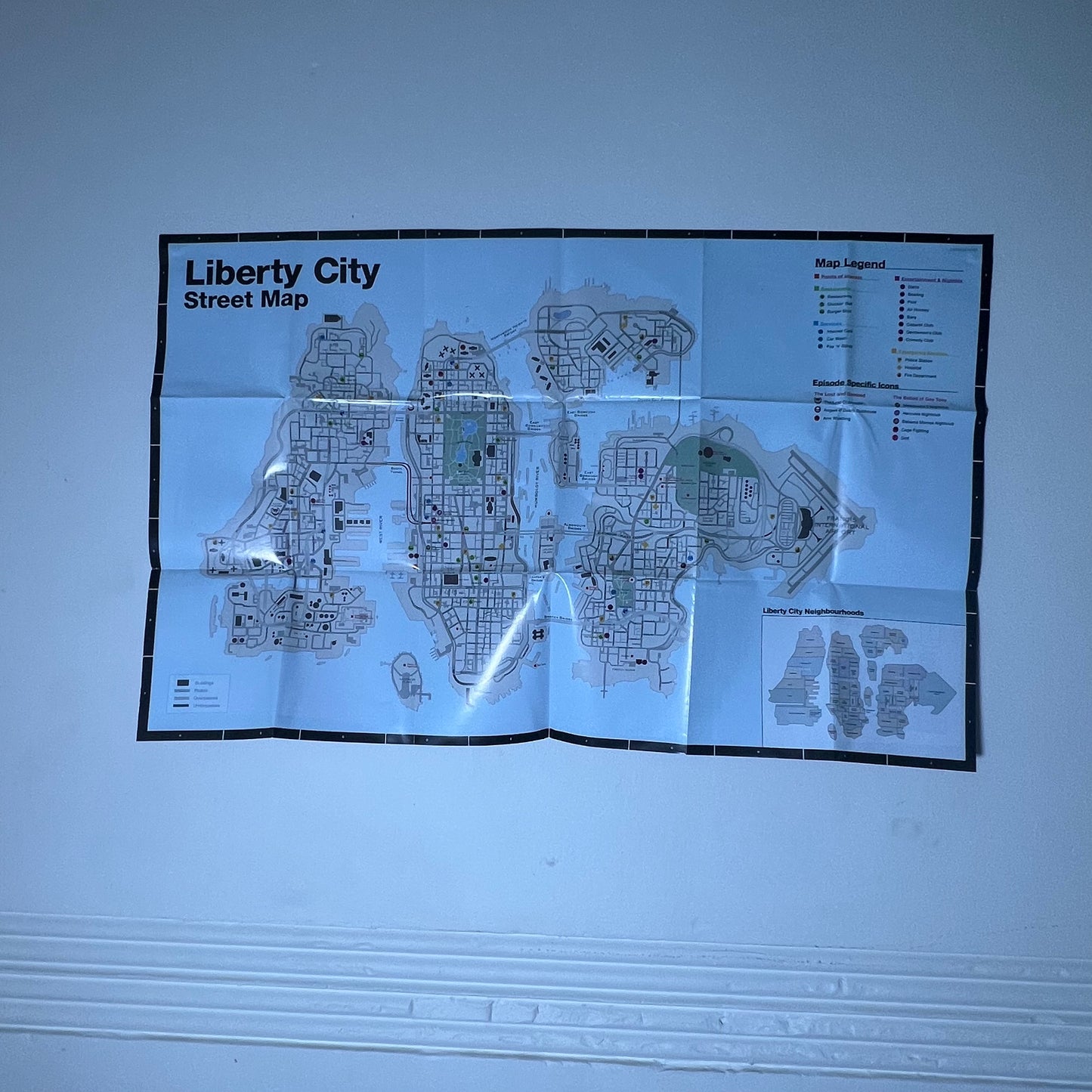 GTA Episodes From Liberty City Map PS3 - Poster