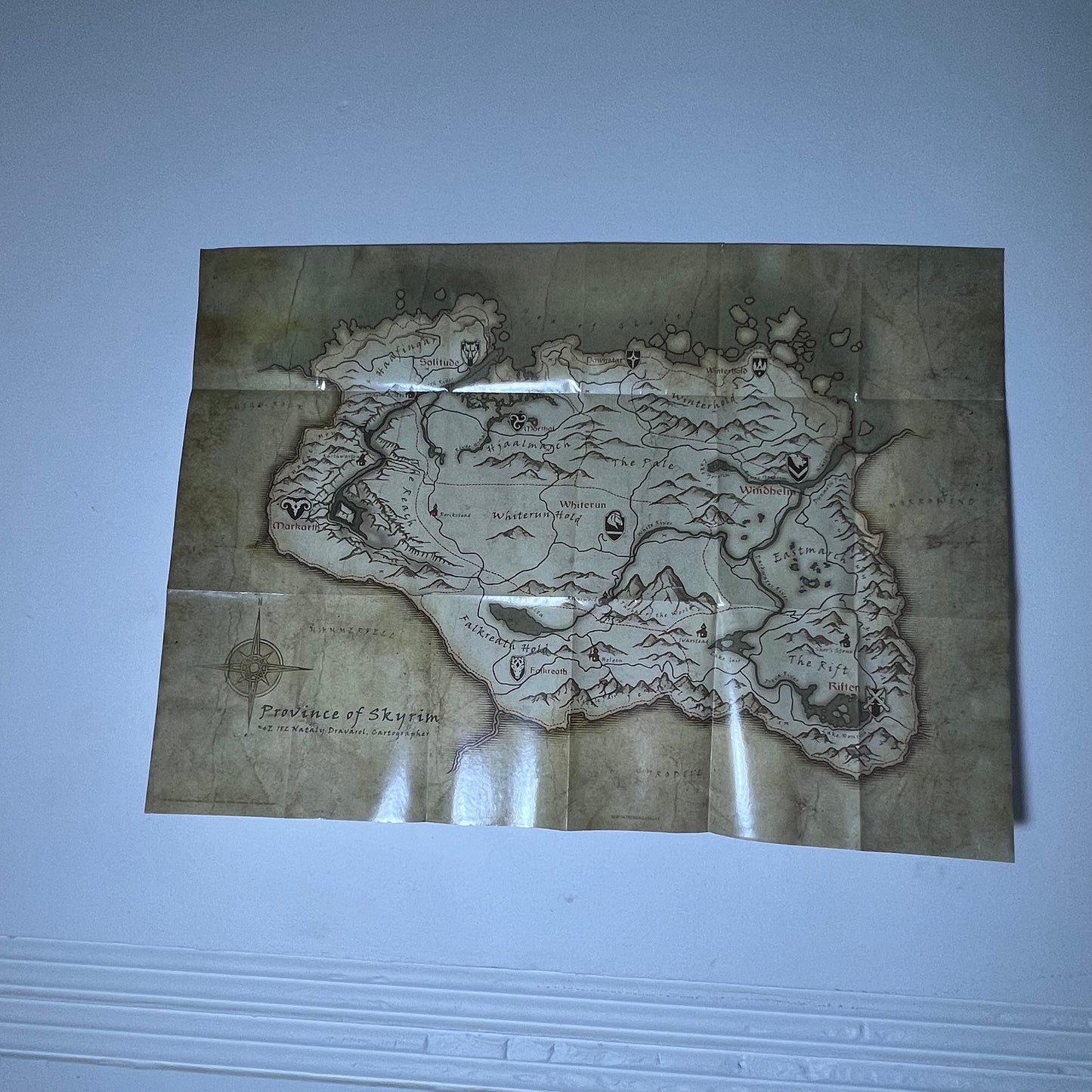 Province of Skyrim Map Xbox 360 - Poster