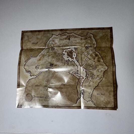 Province of Cyrodiil Map Xbox 360 - Poster