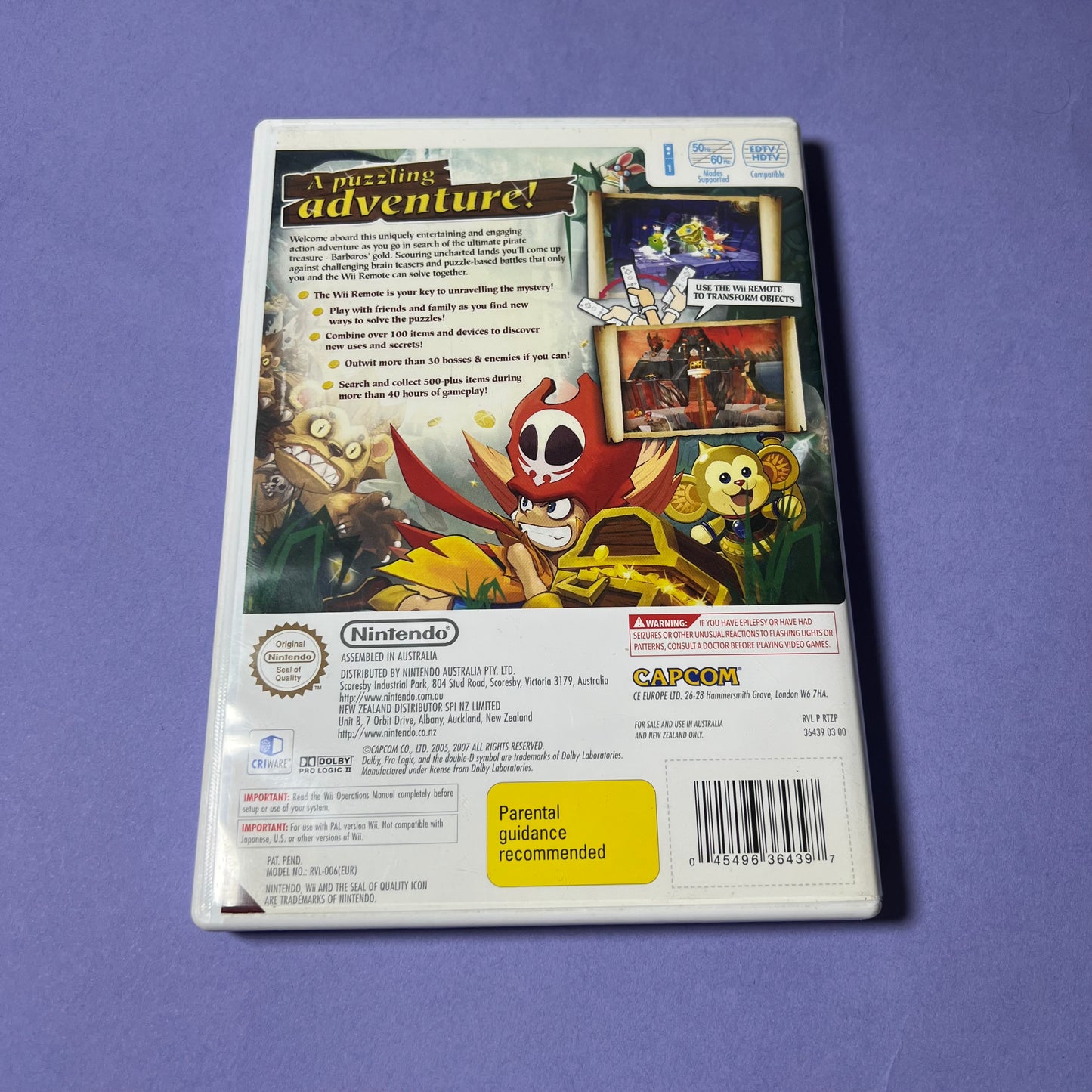 Zack and Wiki Quest for Barbaros Treasure - Wii Game