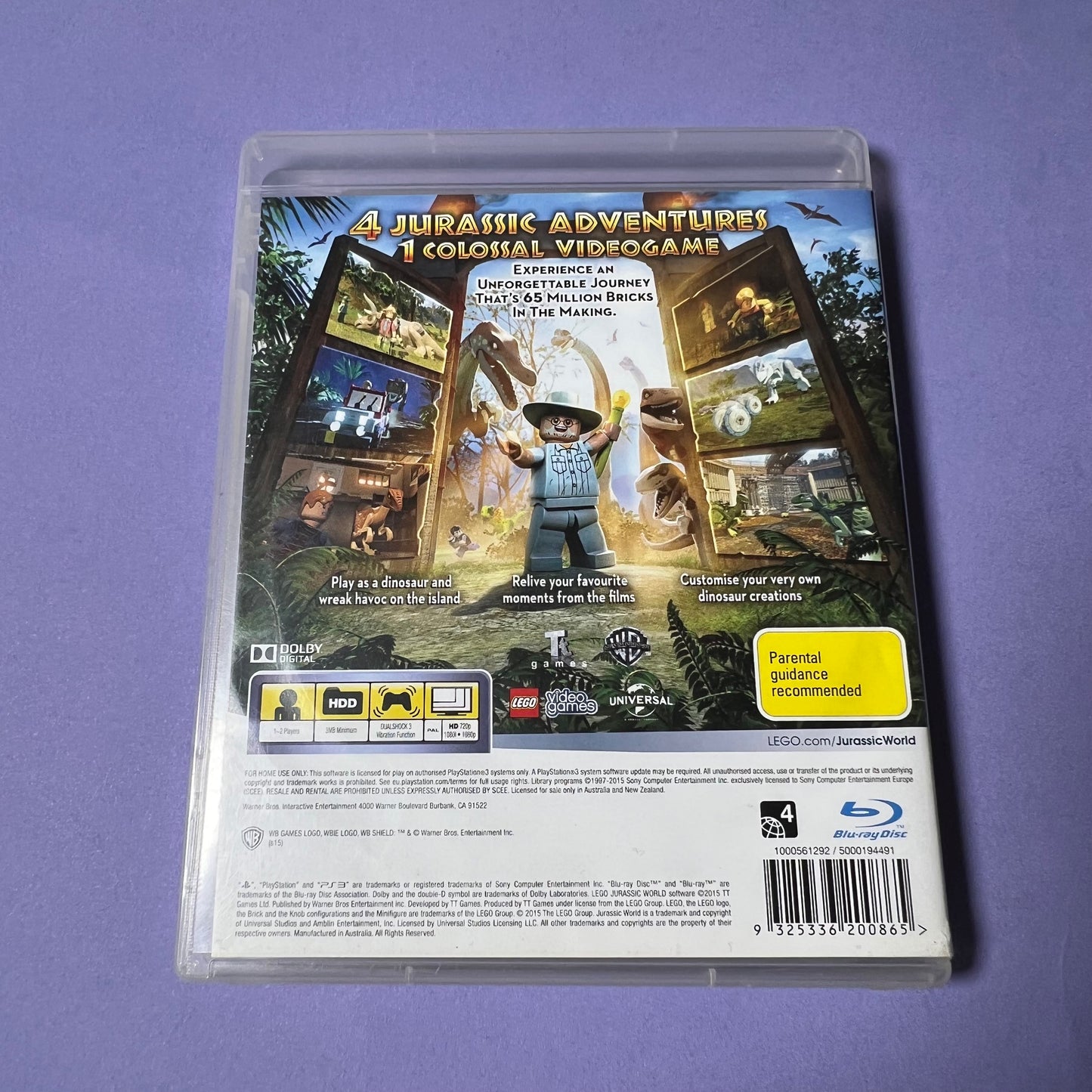 Lego Jurassic World - PS3 Game