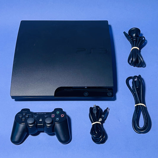 PlayStation 3 Slim Console 320GB Black w/Controller & Cords - Console